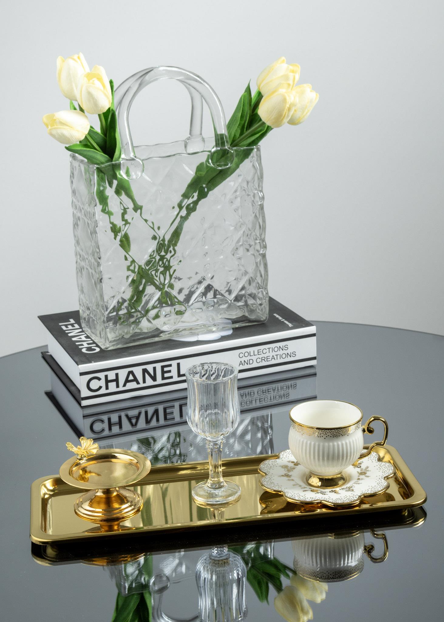 Yaren Style2'li Lüks Paslanmaz Çelik Gold Baton Tepsi Seti – Çay, Kahve, Pasta, Sunum ve Çeyiz İçin Dekoratif Servis2'li Lüks Paslanmaz Çelik Gold Baton Tepsi Seti – Çay, Kahve, Pasta, Sunum ve Çeyiz İçin Dekoratif Servis