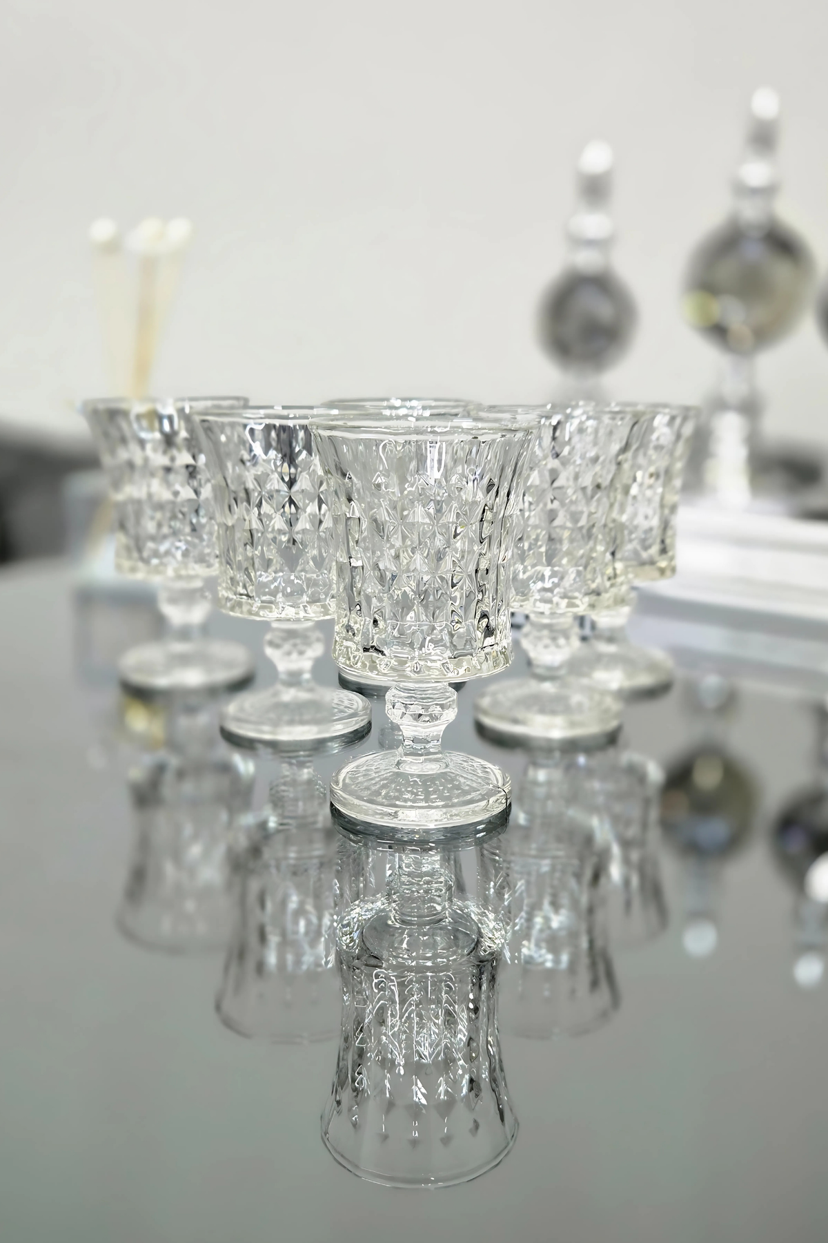 Yaren Style6 lı Kristal Desenli Premum Kahve Yanı Su Bardağı 105ML6 lı Kristal Desenli Premum Kahve Yanı Su Bardağı 105ML