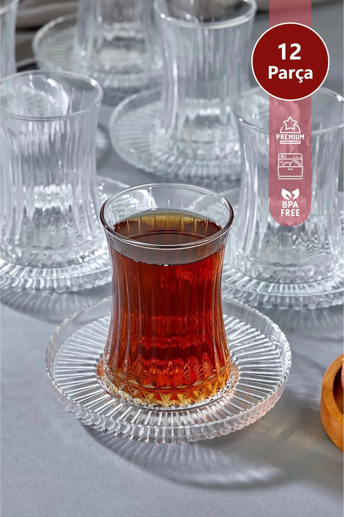 Yaren StyleElegant 12 Parça Çay Bardağı SetiElegant 12 Parça Çay Bardağı Seti