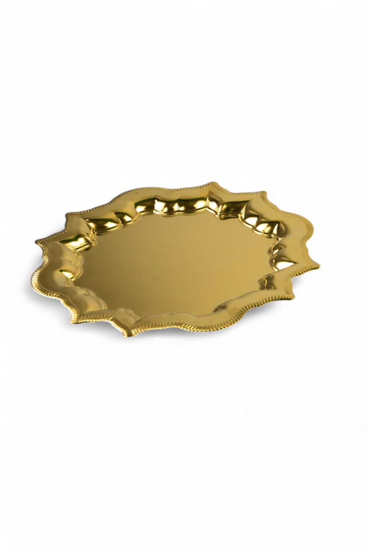 Yaren StyleTek Kişilik Gold Renk Yıldız Paslanmaz Söz Nişan Çeyiz, Kahve, Çay, Dekoratif Sunum Tepsisi 25x25cmTek Kişilik Gold Renk Yıldız Paslanmaz Söz Nişan Çeyiz, Kahve, Çay, Dekoratif Sunum Tepsisi 25x25cm