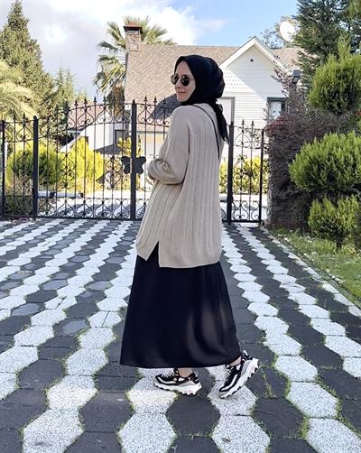 beli lastikli siyah etek 