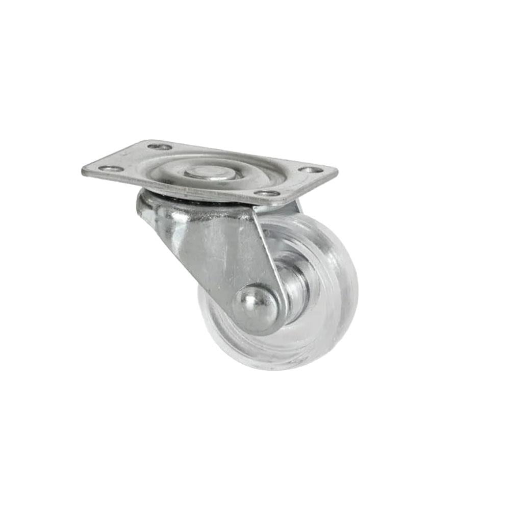 Şeffaf Döner Tablalı Küçük Tekerlek - Çap: 30 mm