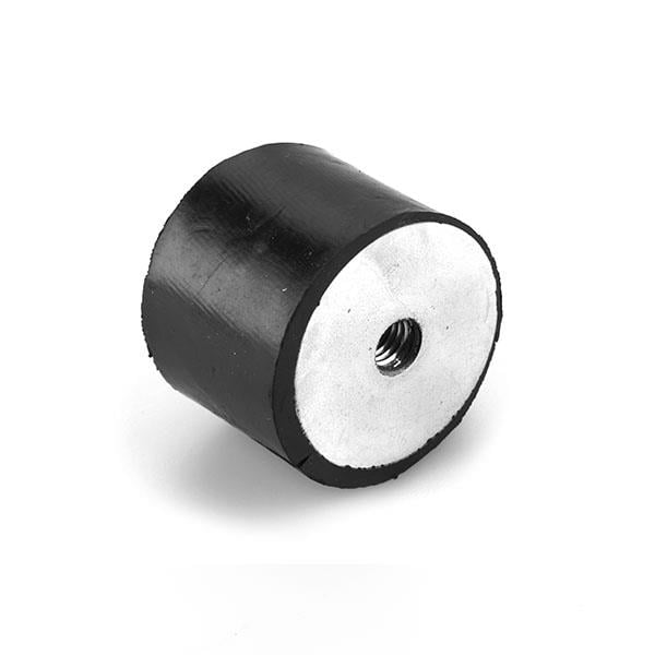 Çift Taraf Burçlu Pullu Kauçuk Titreşim Takozu M8 30x20 mm