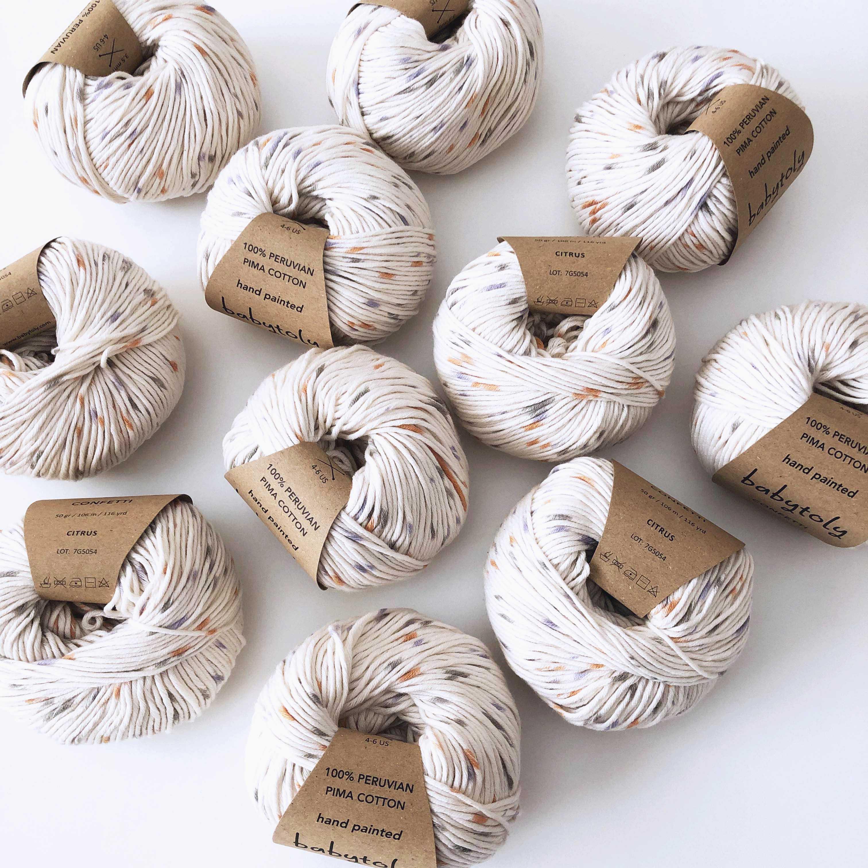 100% Peruvian Pima Cotton Yarn - CITRUS