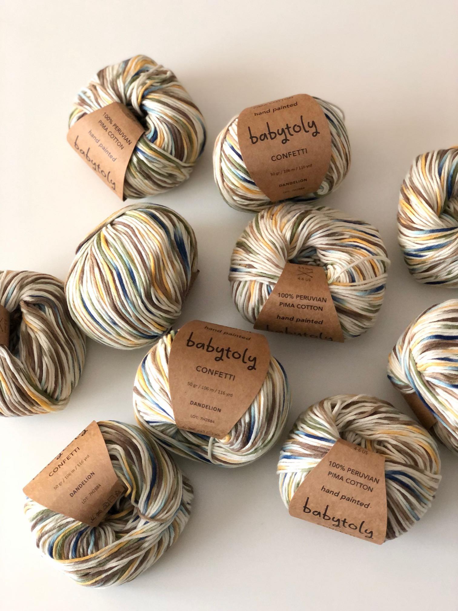 100% Peruvian Pima Cotton Yarn - DANDELION