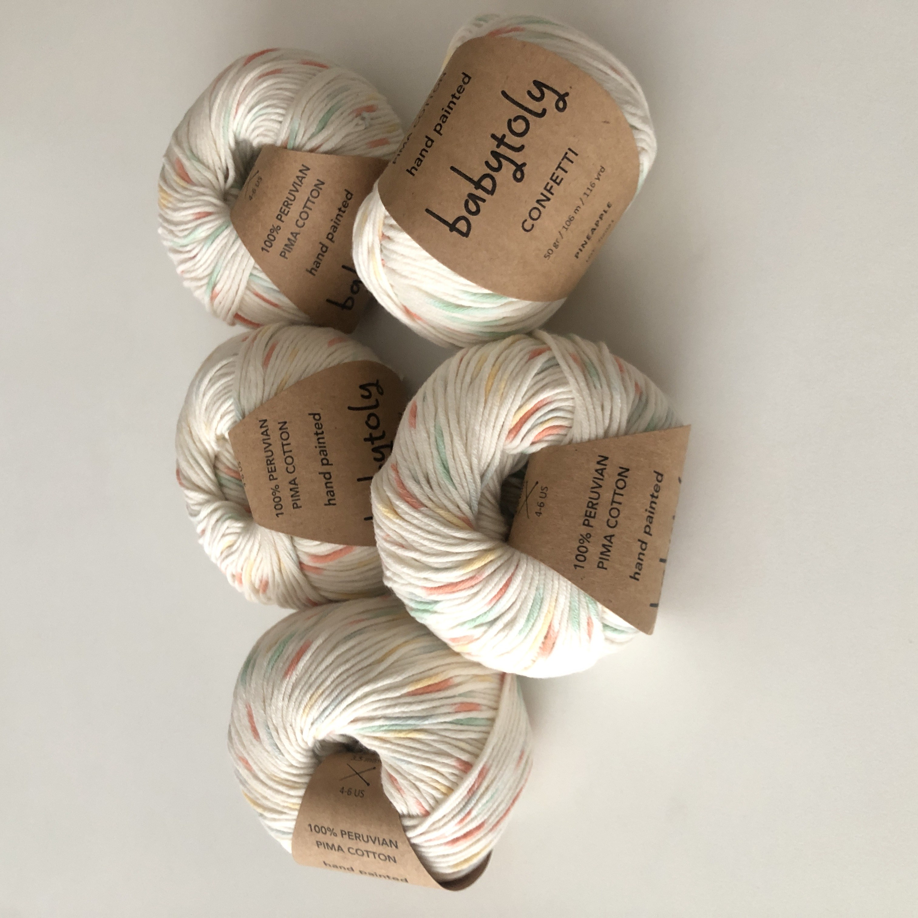 100% Peruvian Pima Cotton Yarn - PINEAPPLE