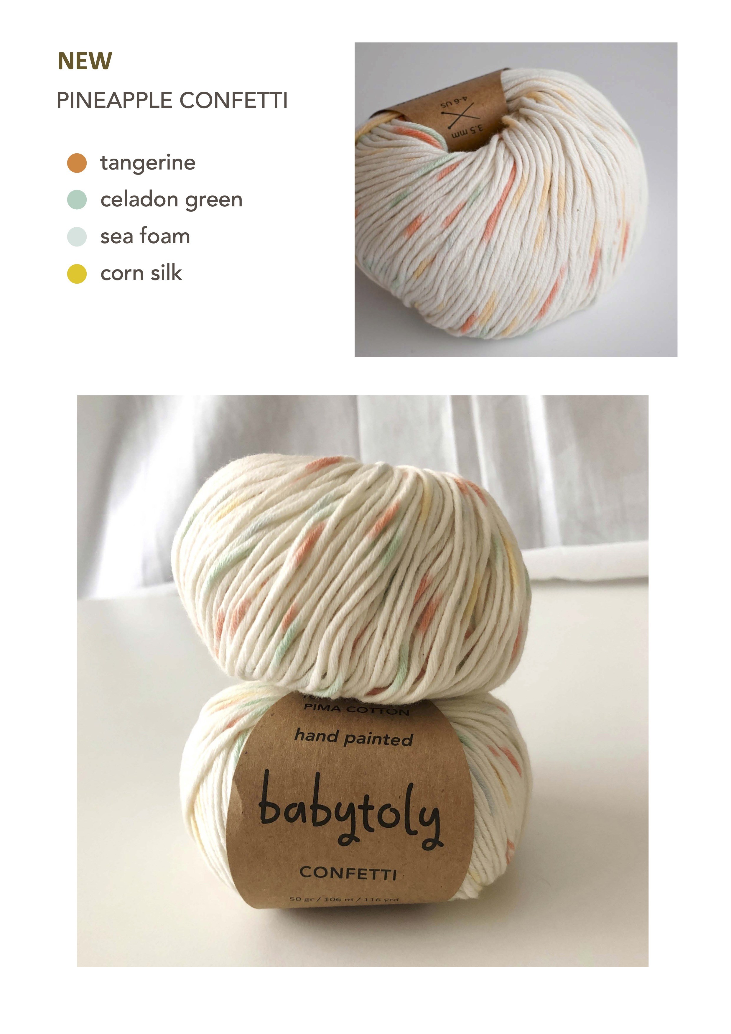 100% Peruvian Pima Cotton Yarn - PINEAPPLE