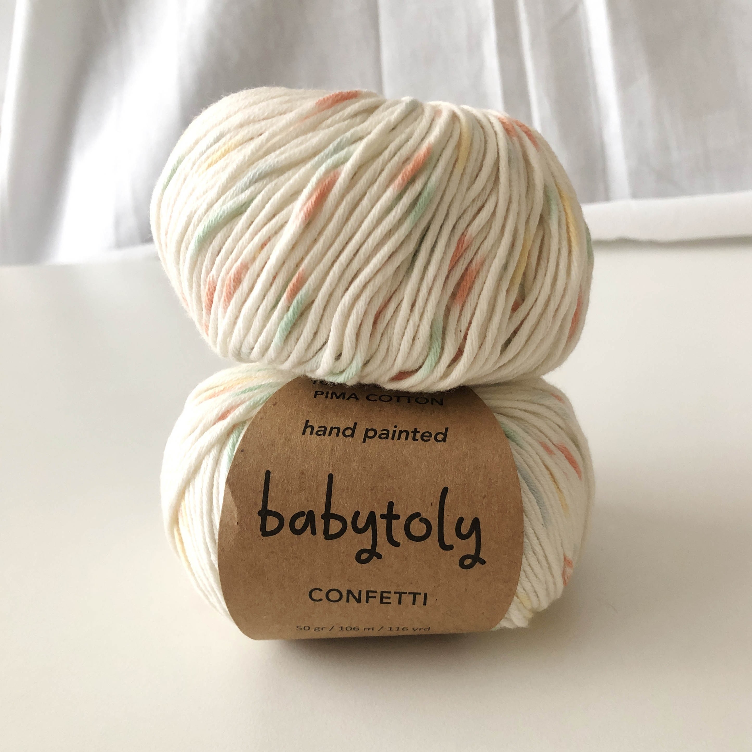 100% Peruvian Pima Cotton Yarn - PINEAPPLE