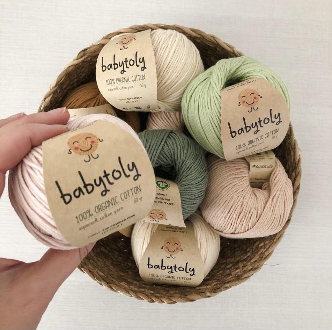 12 Yarn Bundles - Organic Cotton Yarn (choose colors)