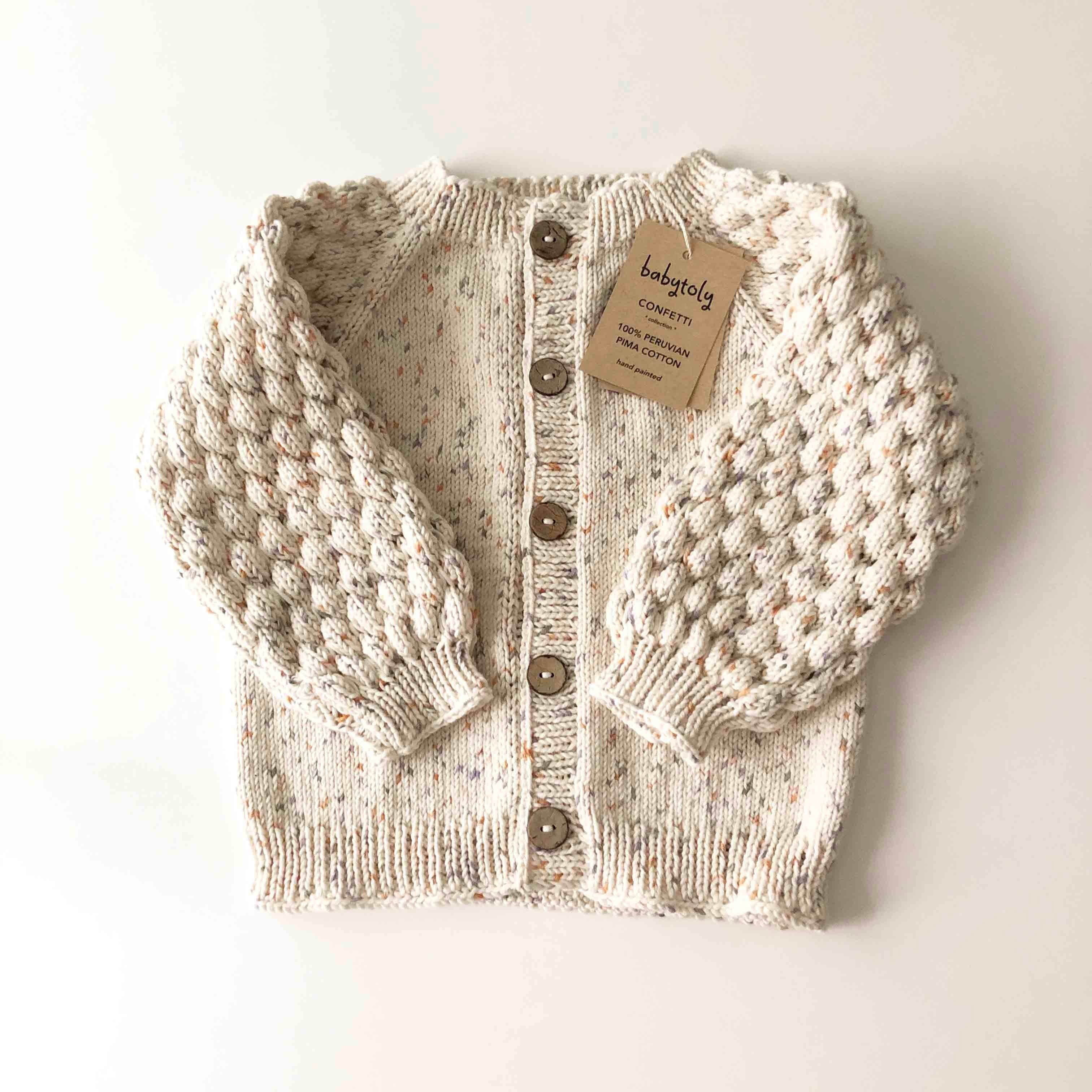 Adele Cardigan, Exclusive confetti - Custom color