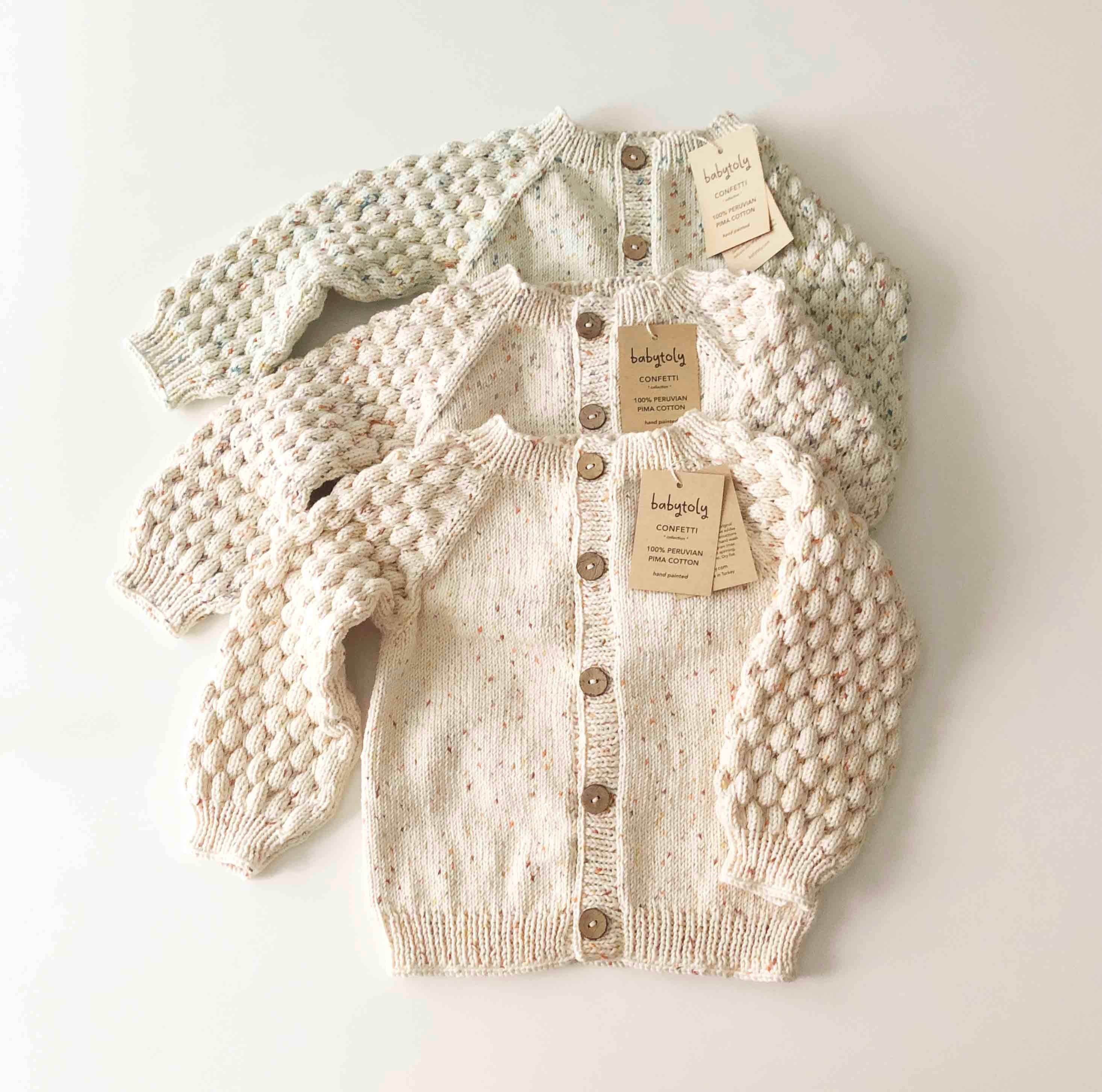 Adele Cardigan, Exclusive confetti - Custom color