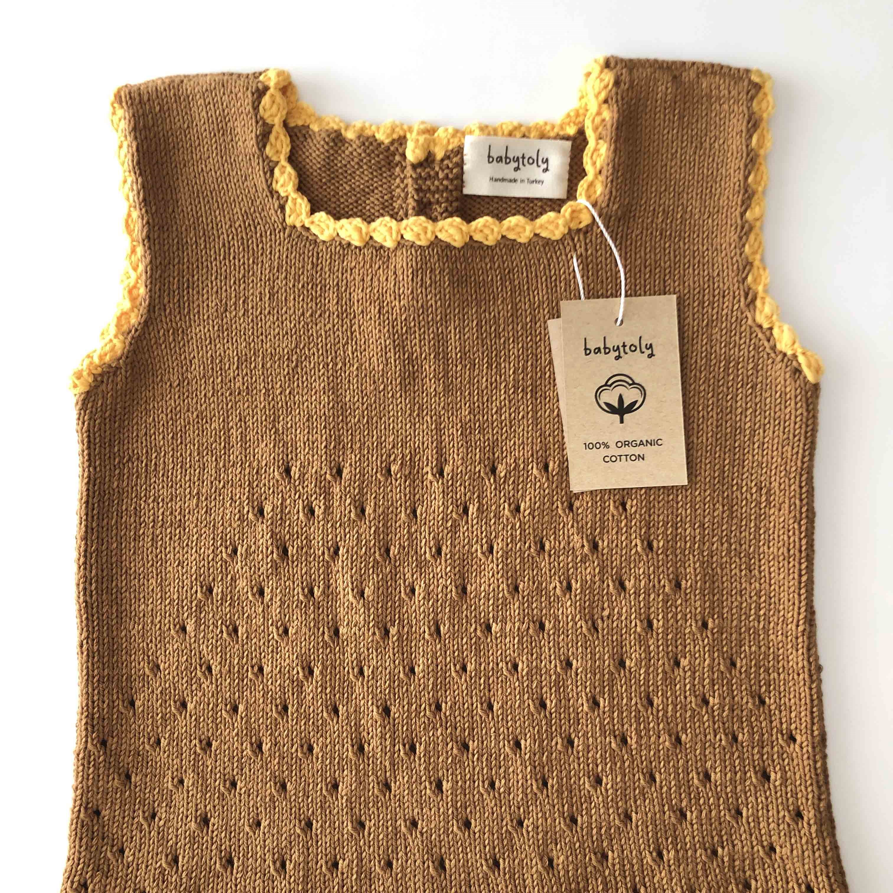 Artemis Dress / 2 Color, Biscuit × Sunflower