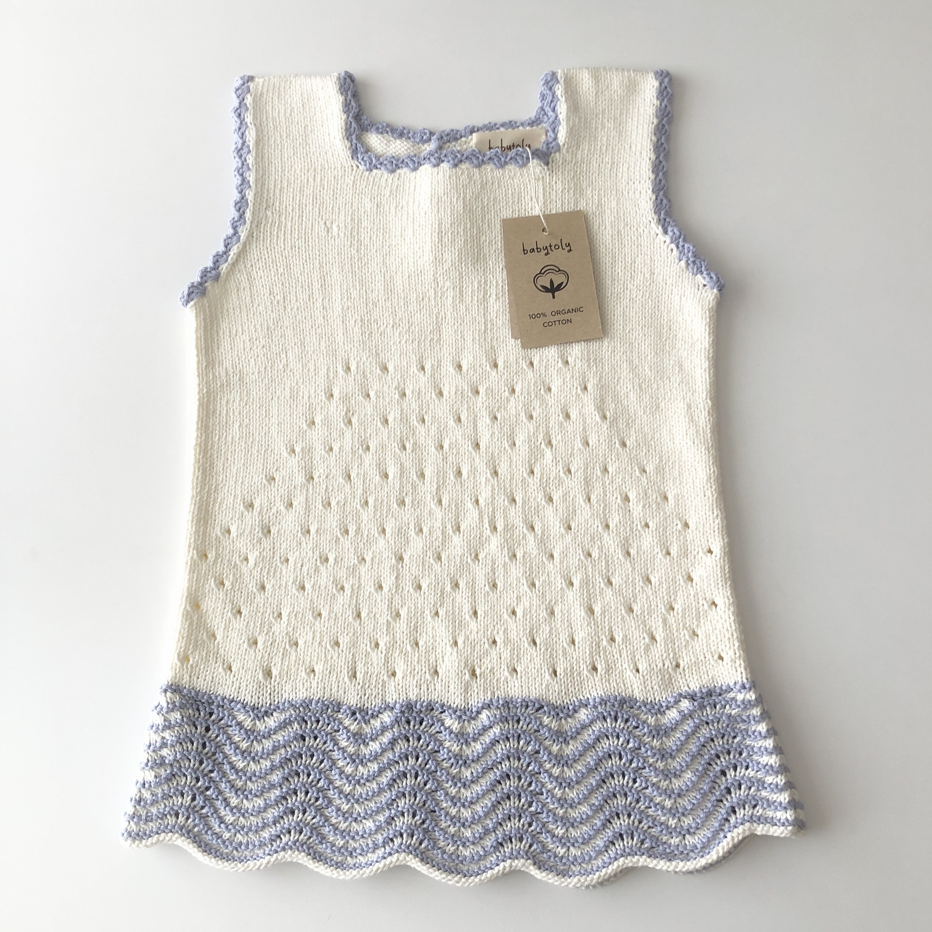 Artemis Dress / 2 Color, Snow × Periwinkle