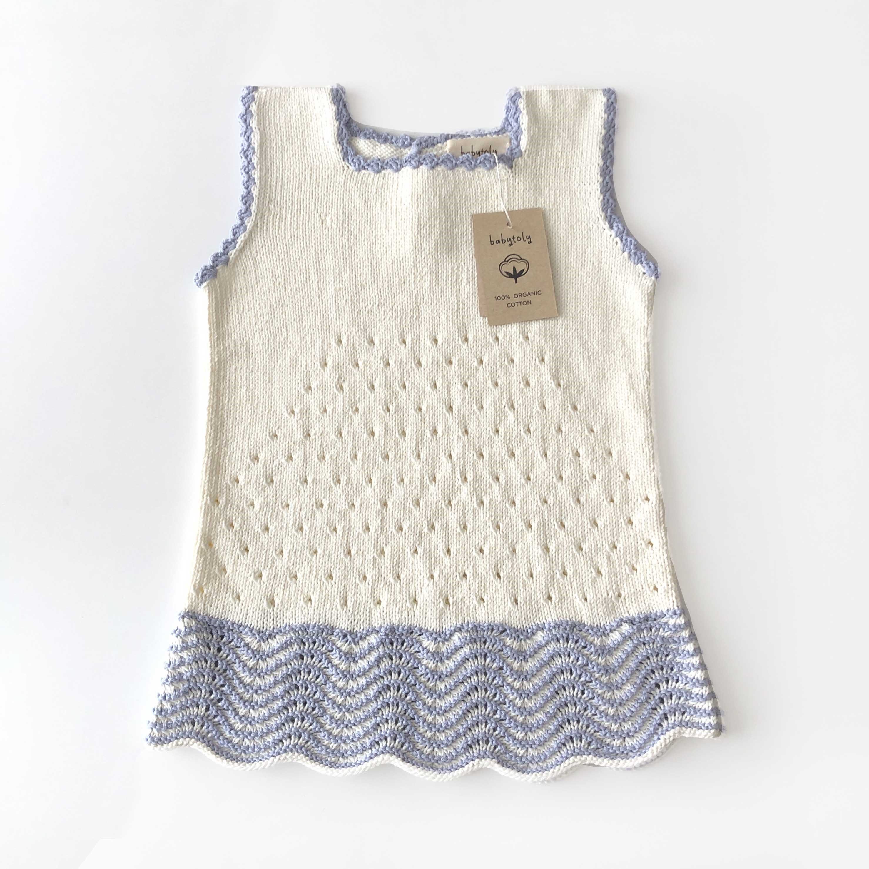 Artemis Dress / 2 Color, Snow × Periwinkle