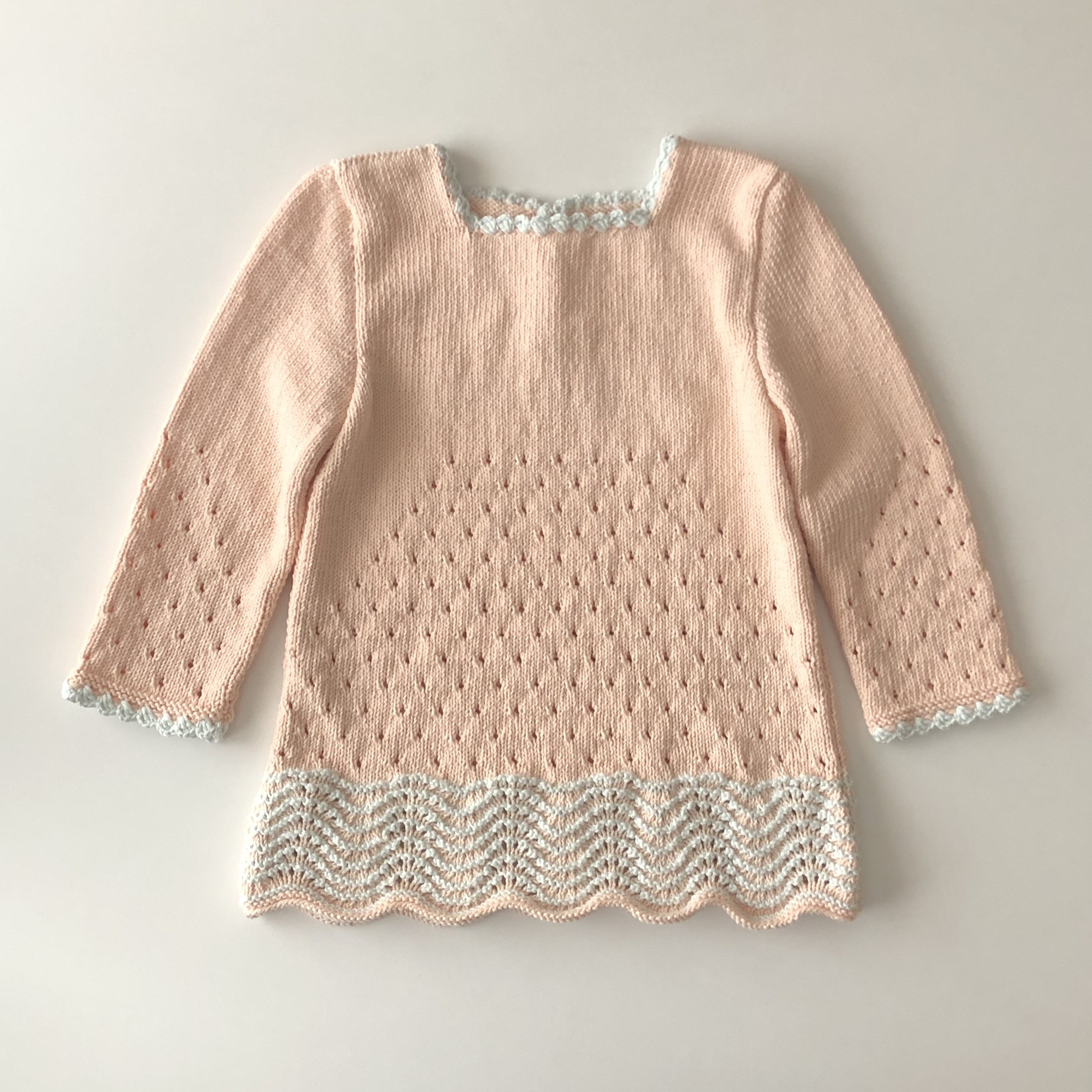 Artemis Dress Long Sleeve / 2 Color, Melon × Sky