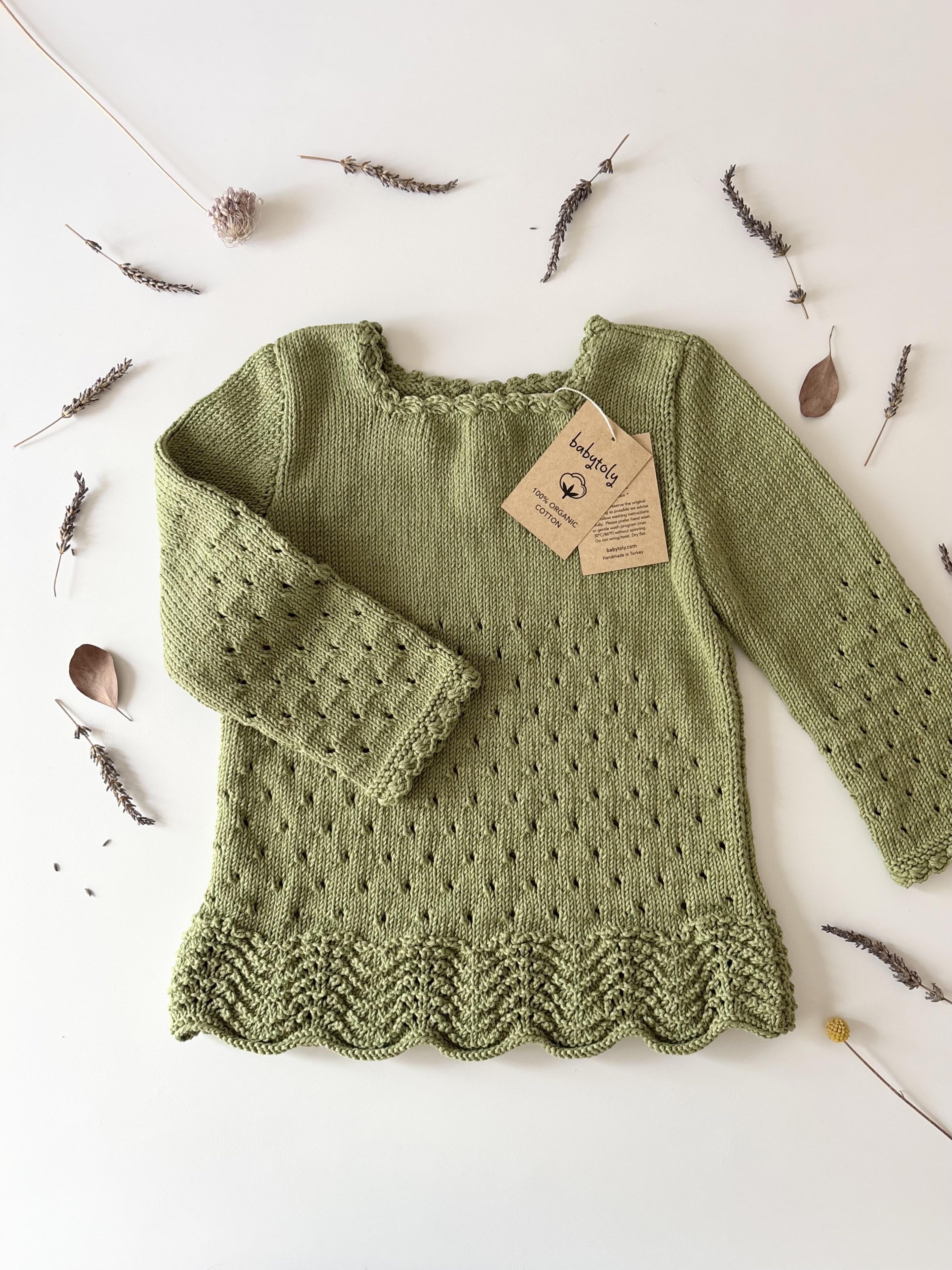 Artemis Dress Long Sleeve, Matcha