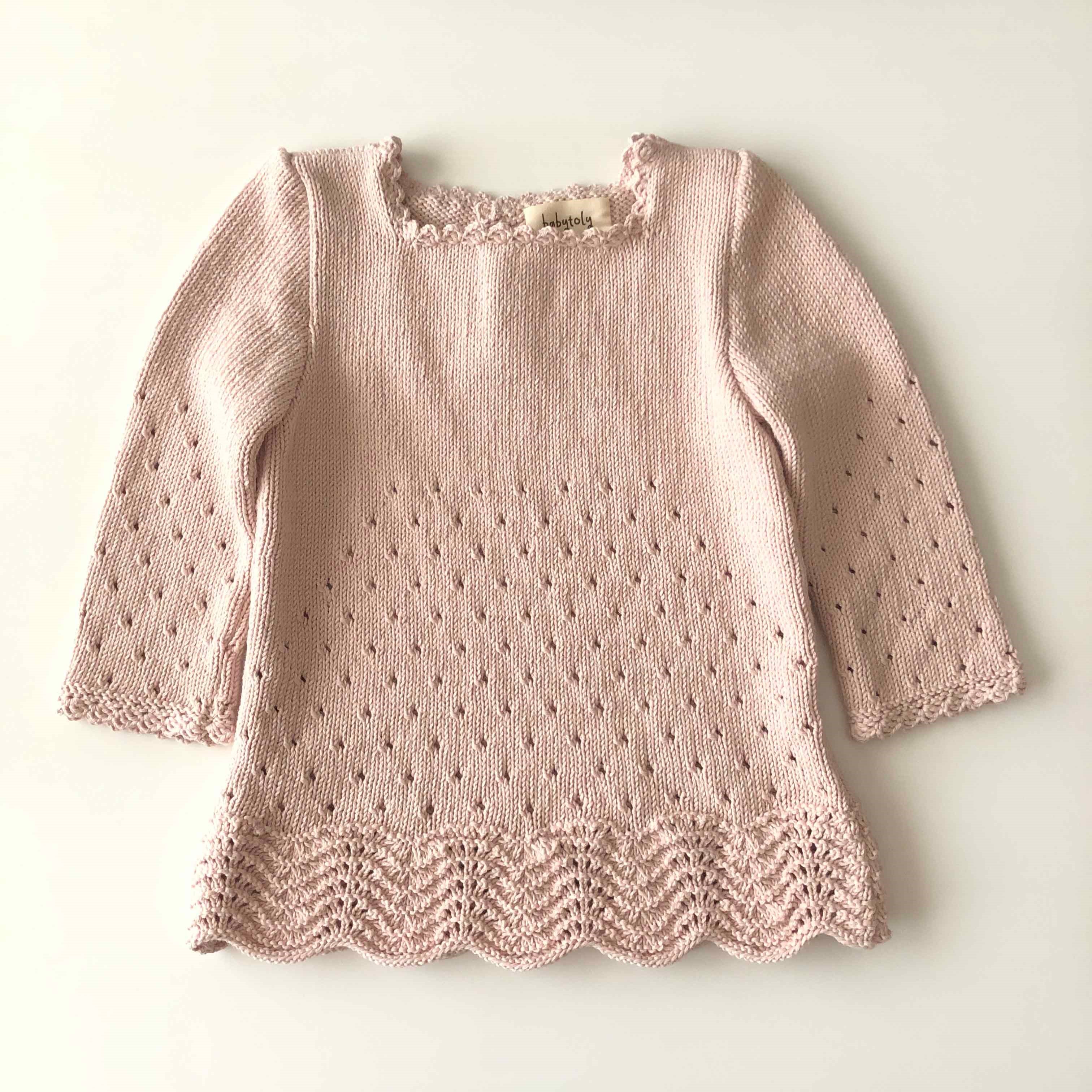Artemis Dress Long Sleeve, Powder pink