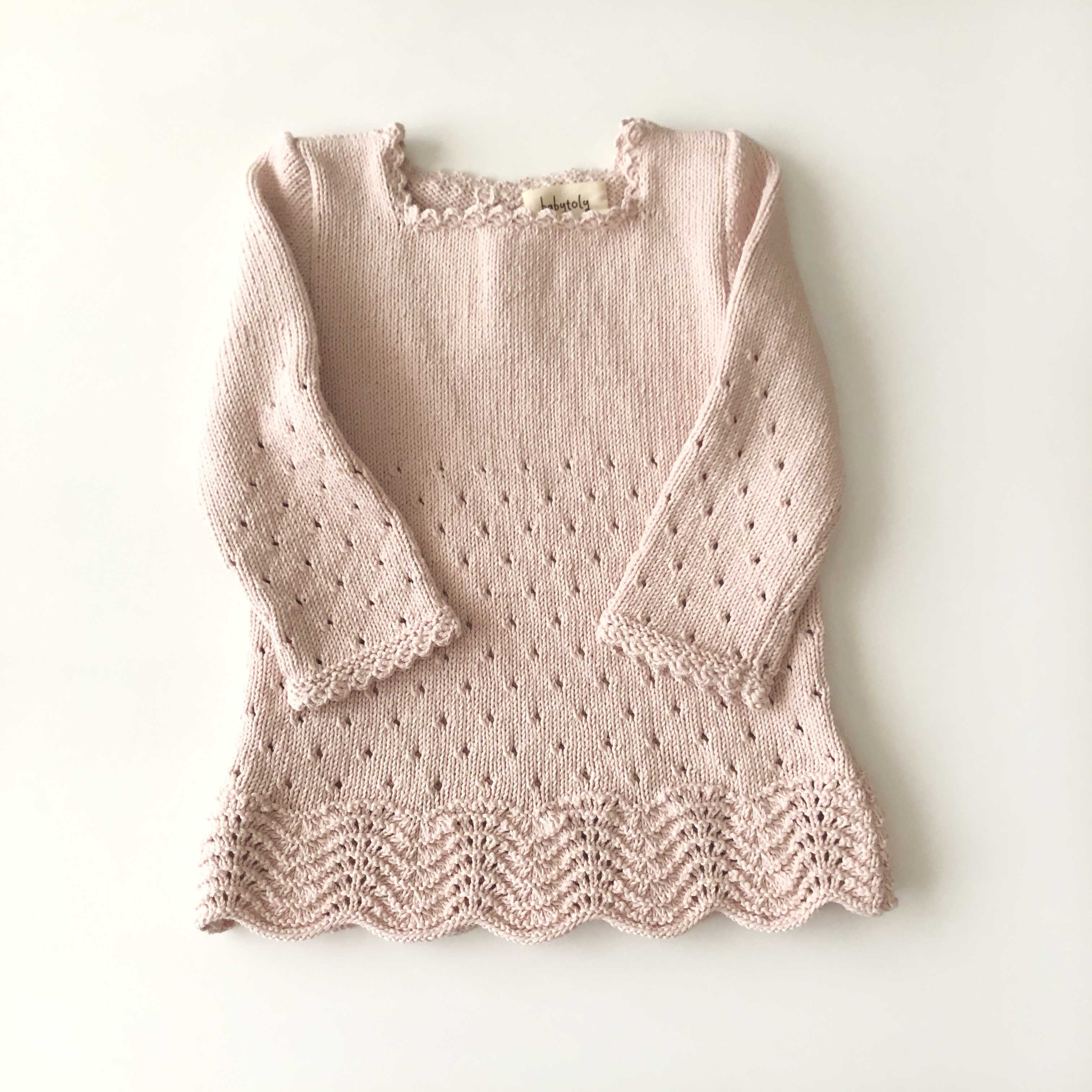 Artemis Dress Long Sleeve, Powder pink