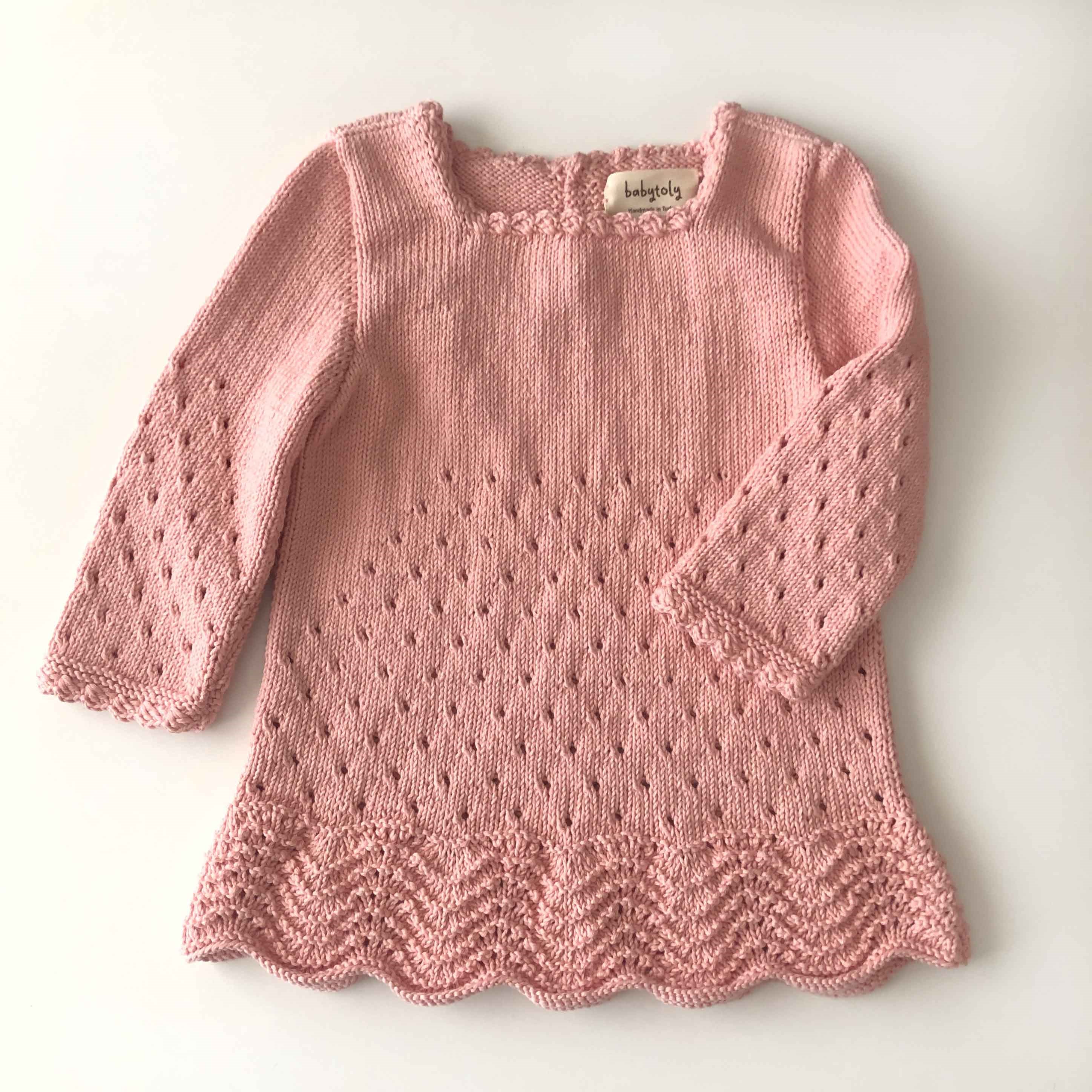 Artemis Dress Long Sleeve, Salmon Pink