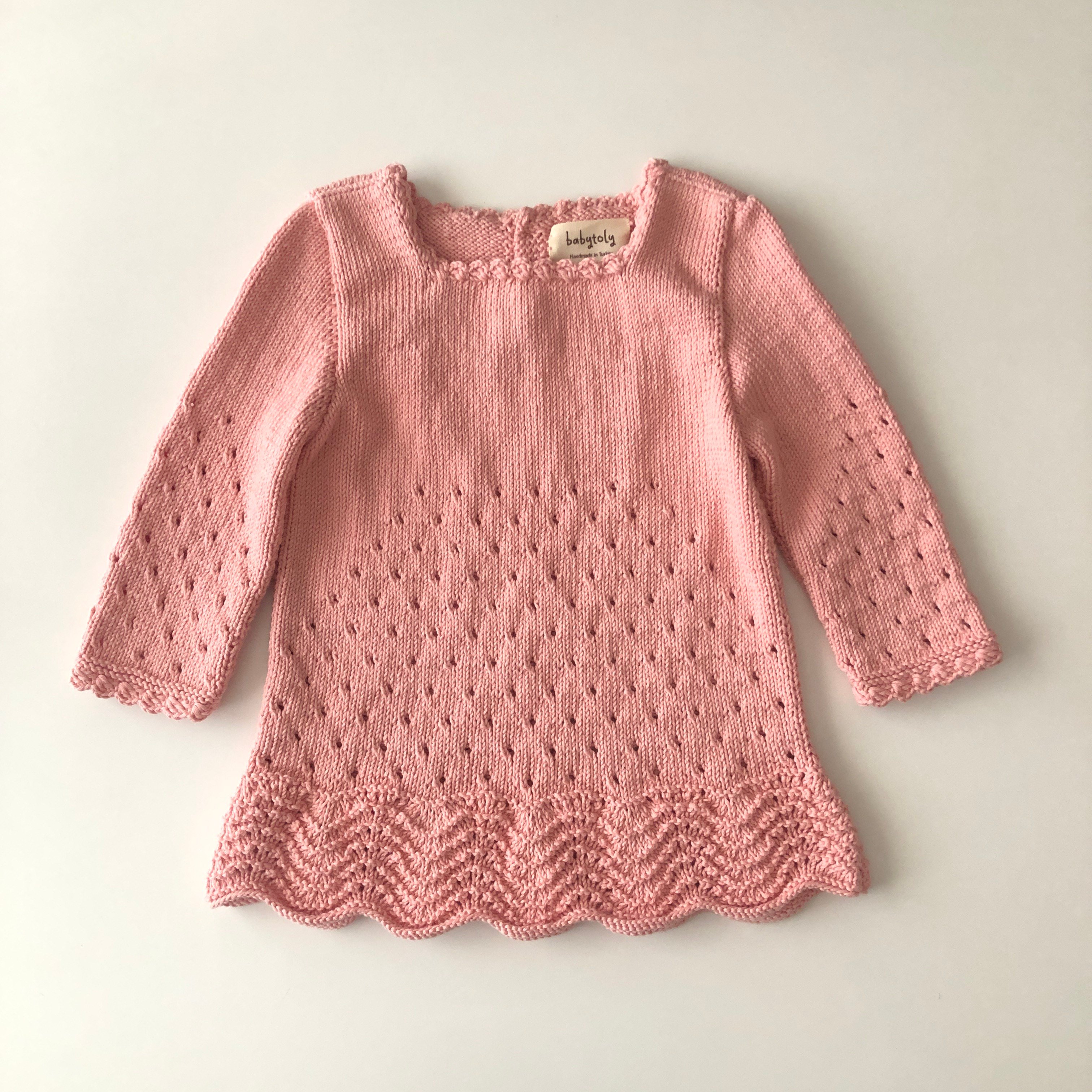 Artemis Dress Long Sleeve, Salmon Pink