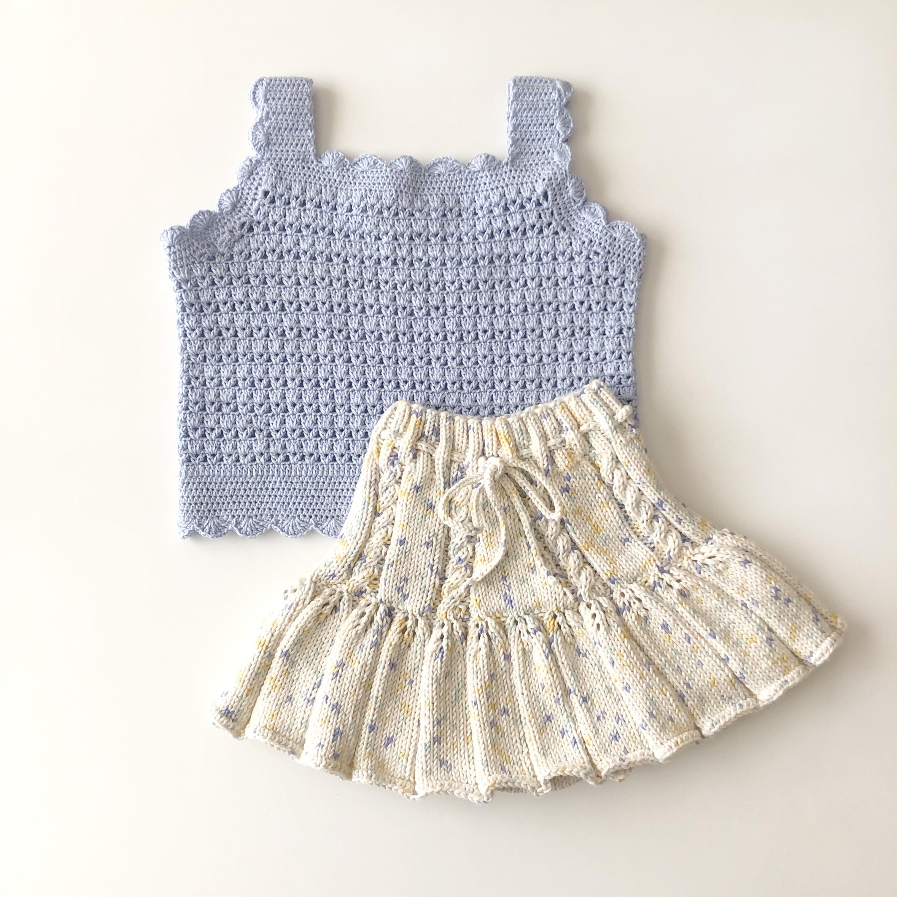 Aster Lace Top, Blue