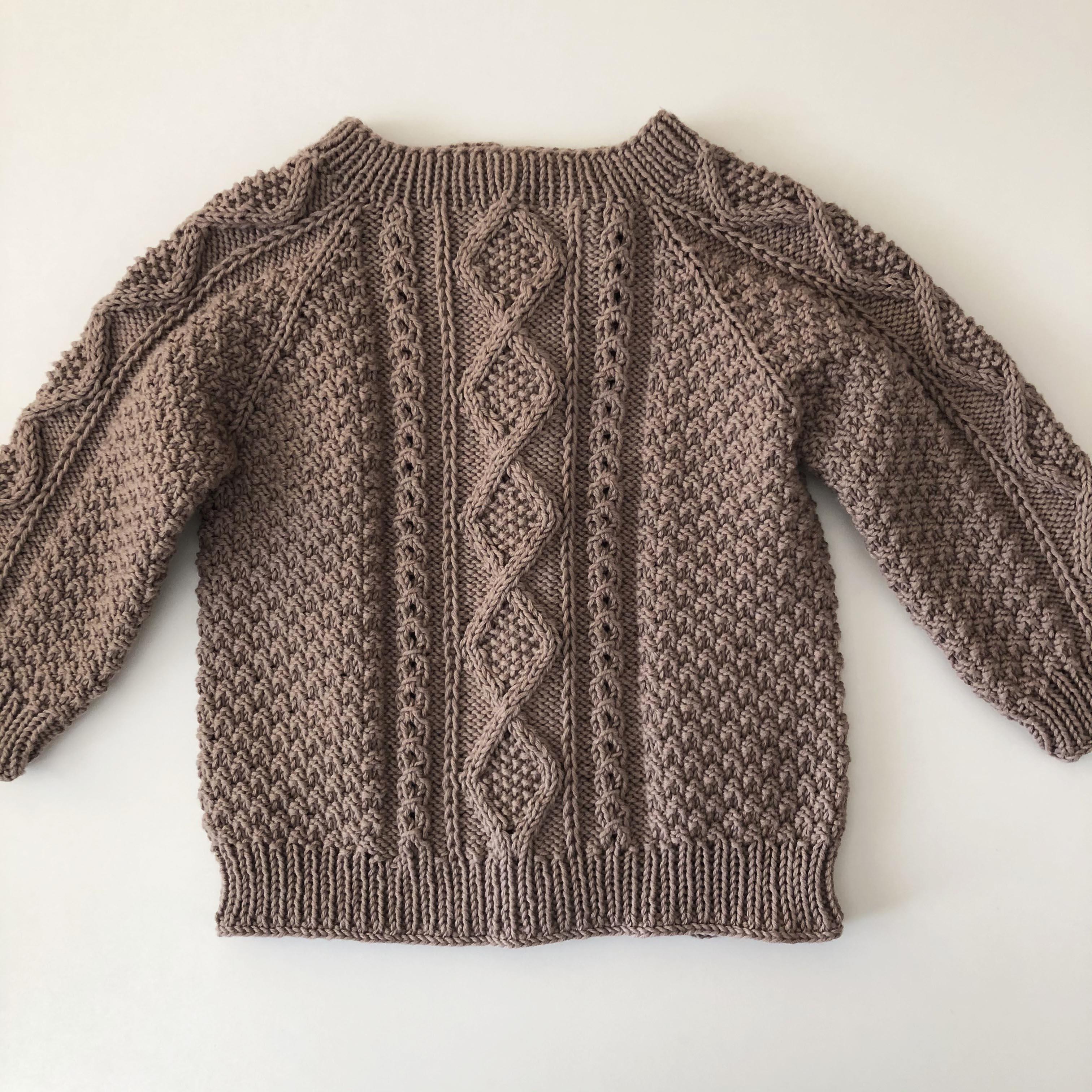 Cable Cardigan, Taupe