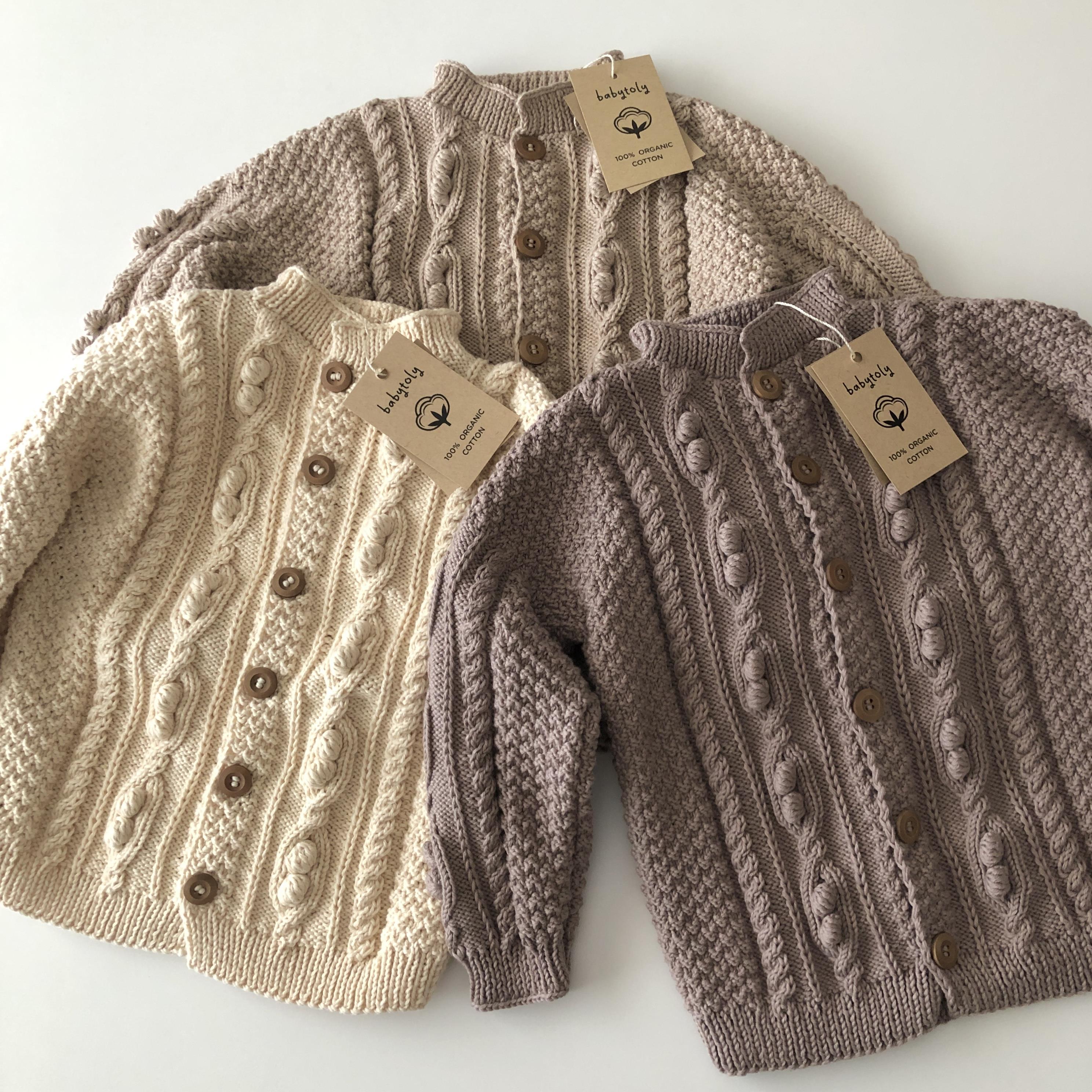 Cable Popcorn Cardigan, Taupe