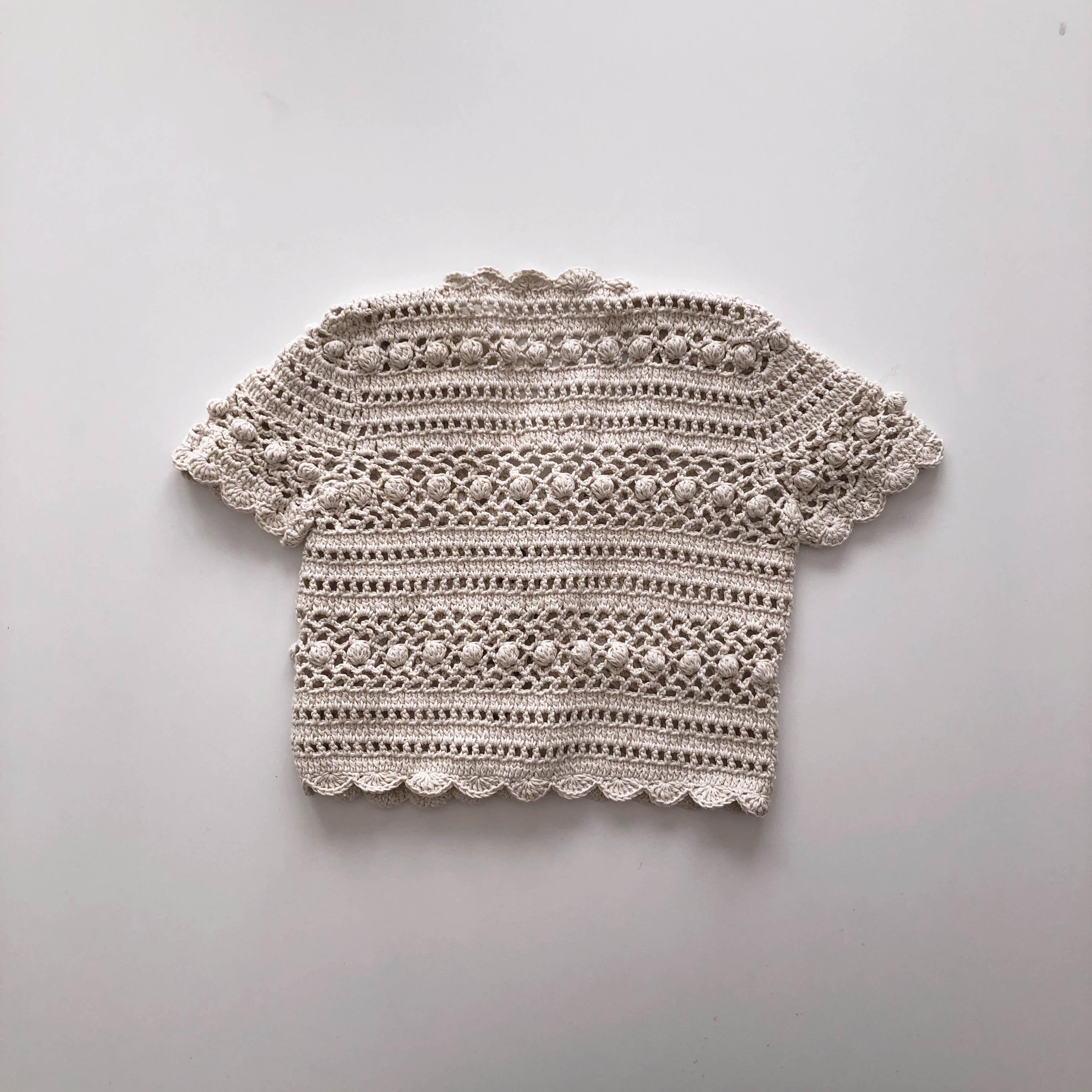 Callie Crochet Top, Snow