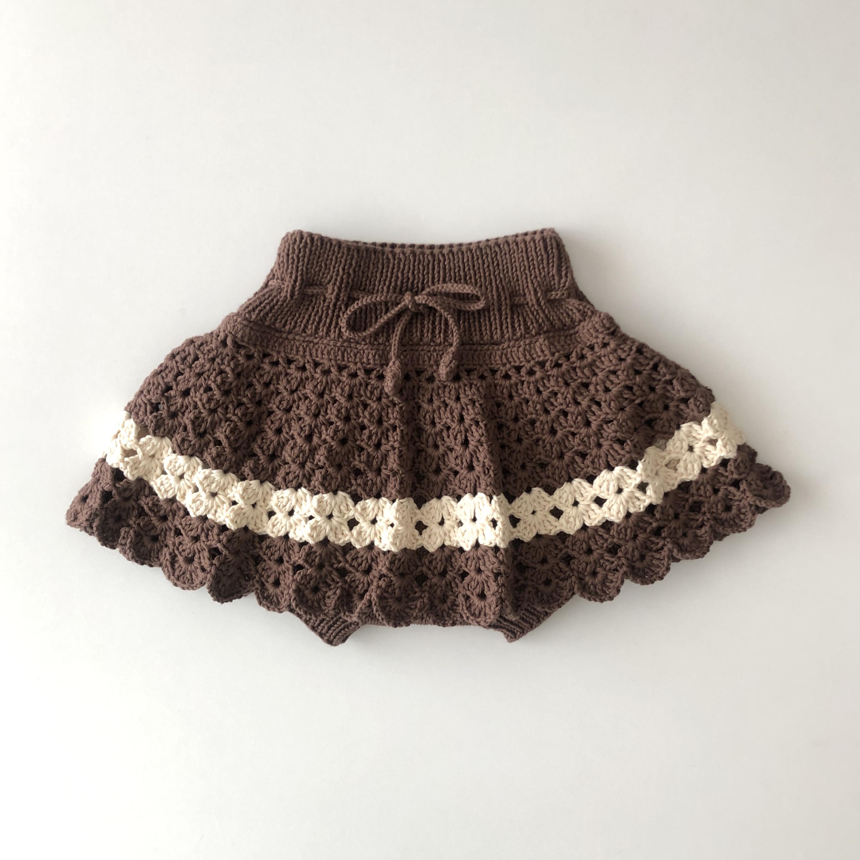 Camille Skirt, Walnut+natural
