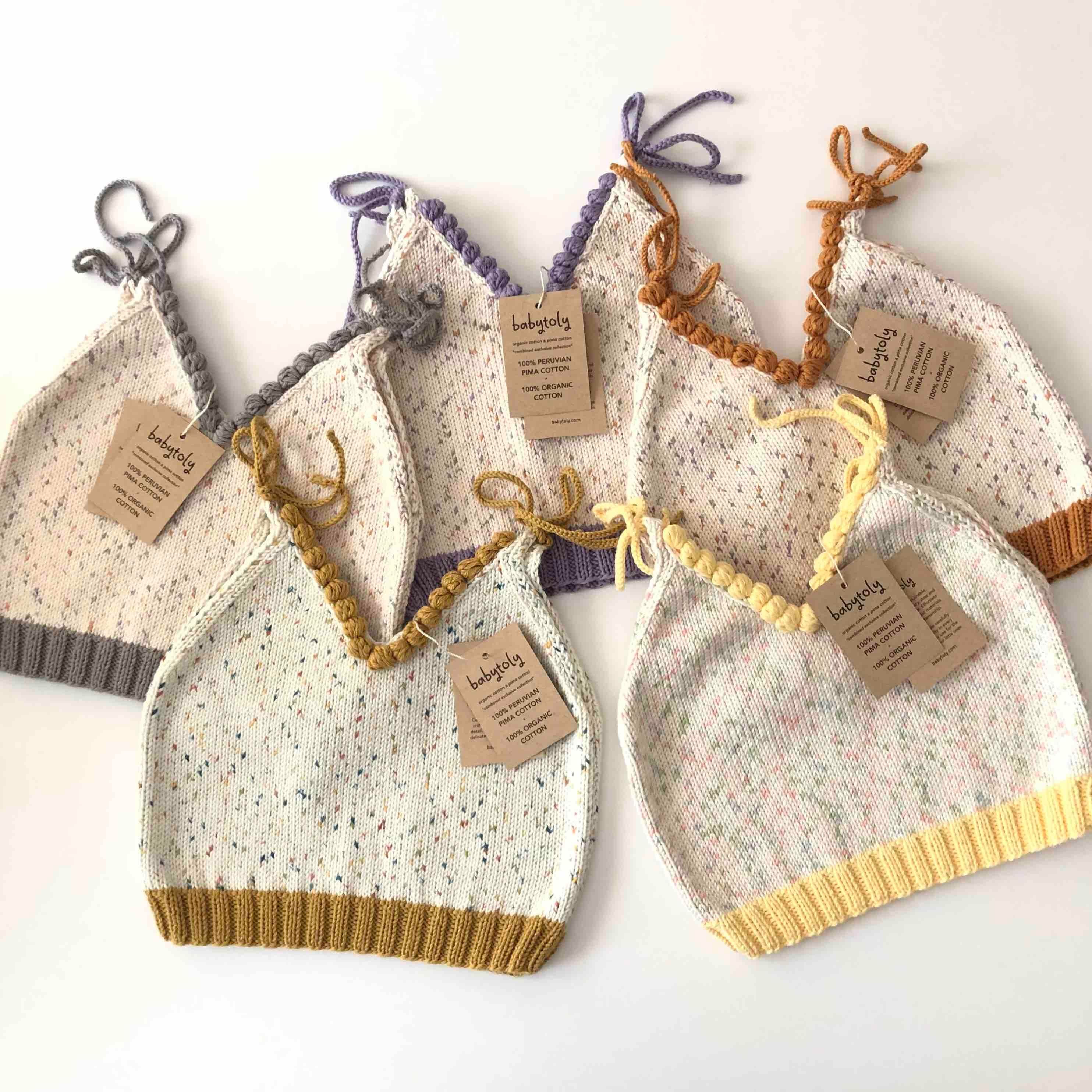 Eva Knit Top, Confetti Base Custom Color