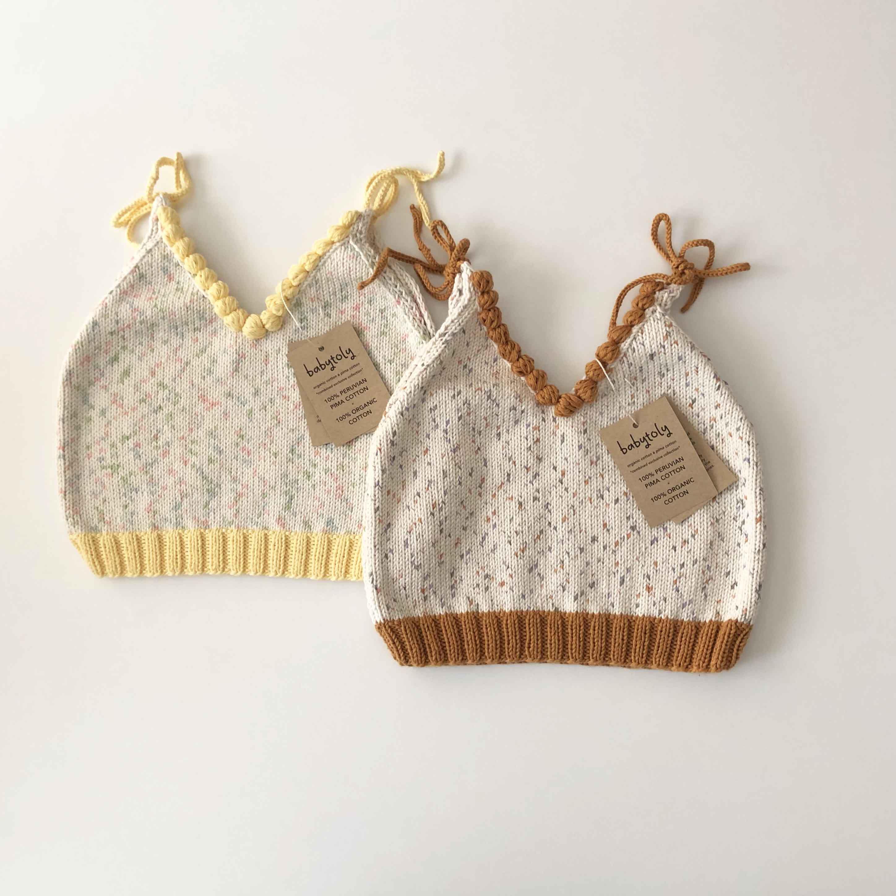 Eva Knit Top, Confetti Base Custom Color