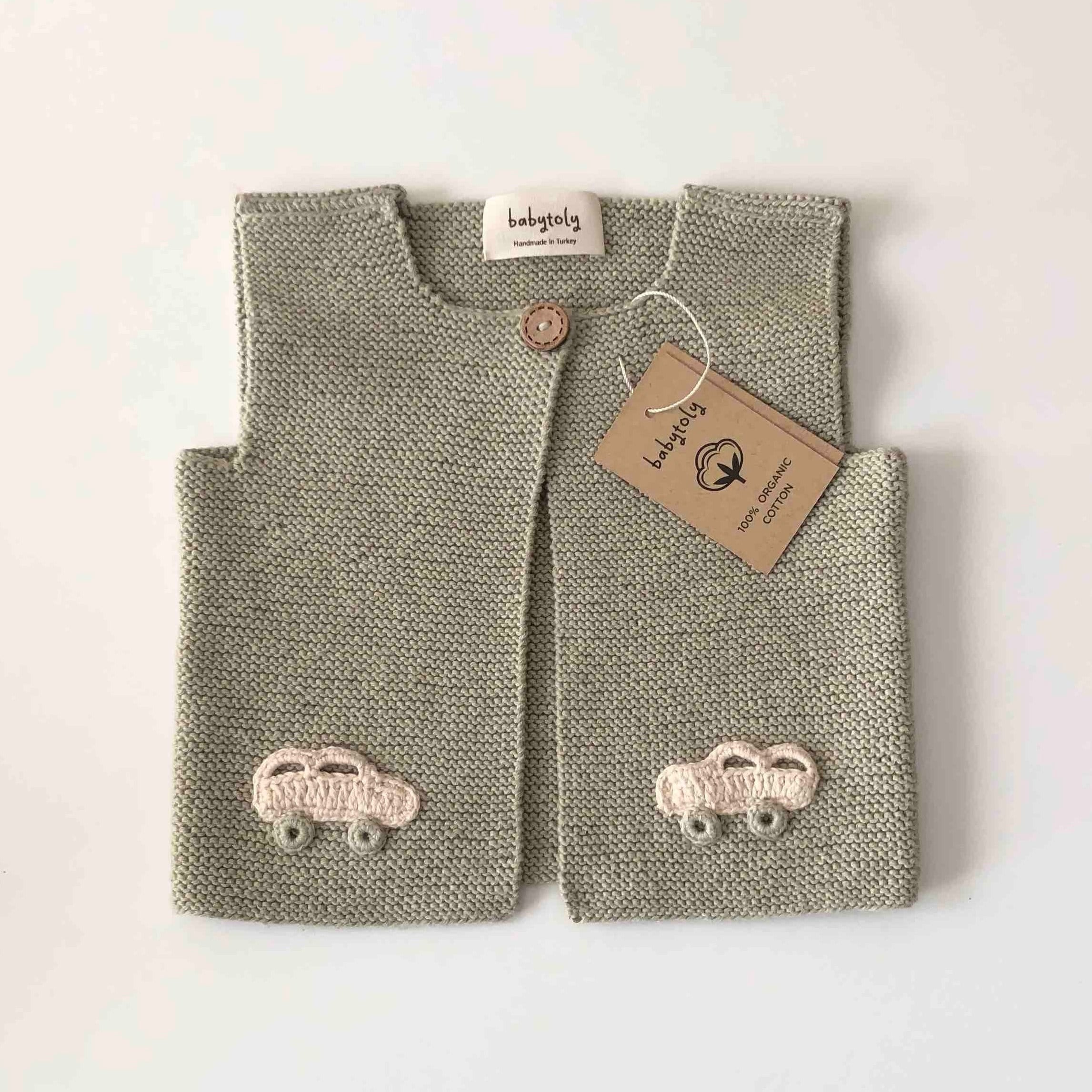 Felice Car Vest, Seaweed