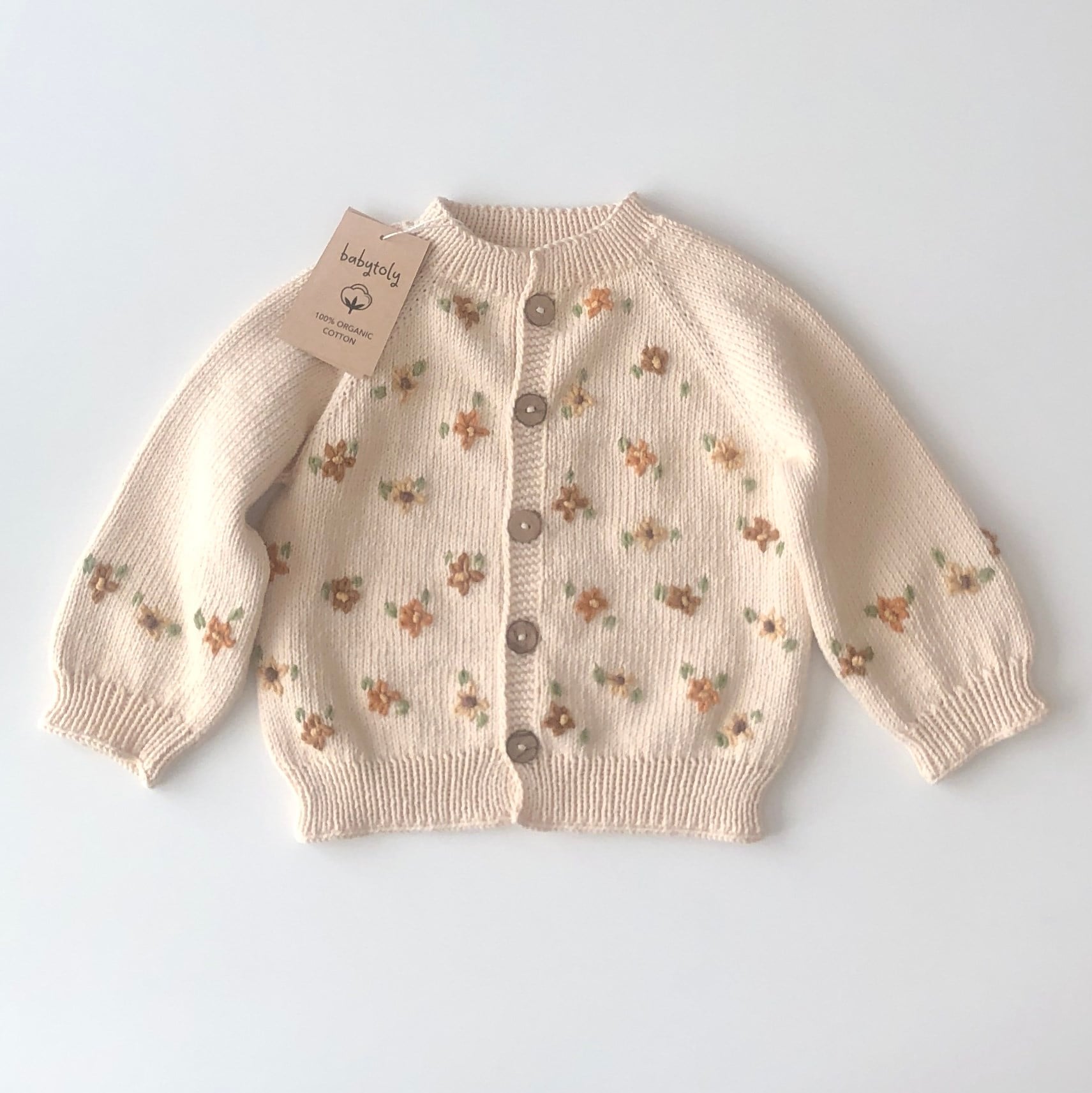 Floral Cardigan, Custom Color
