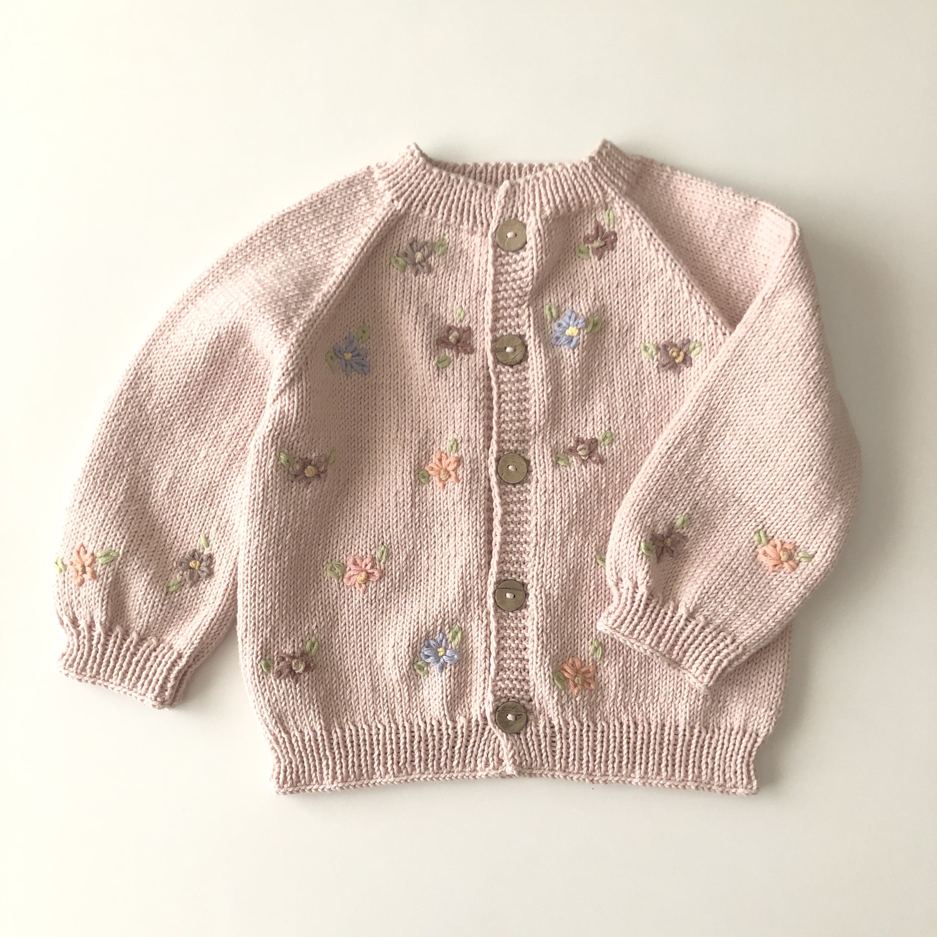 Floral Cardigan, Custom Color