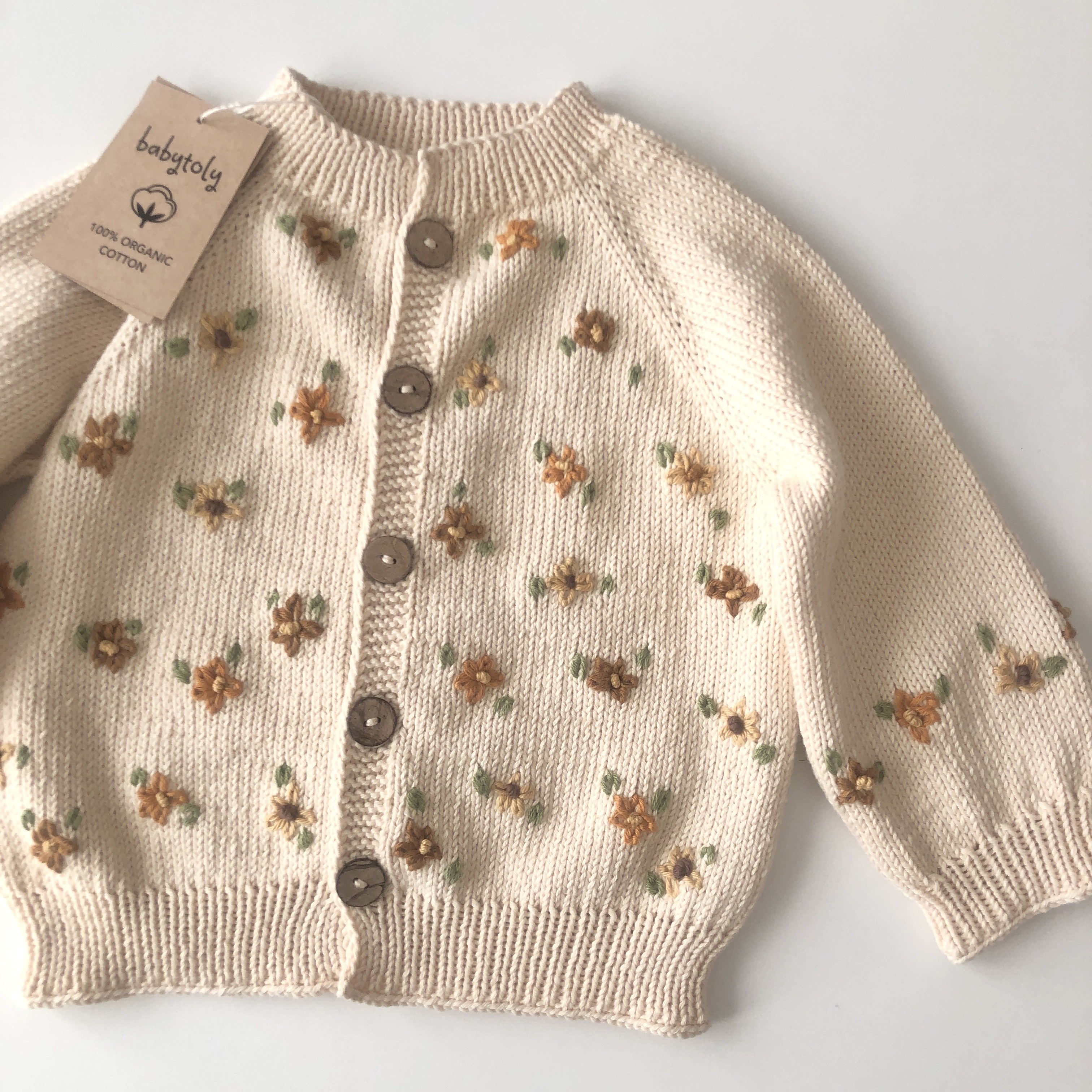 Floral Cardigan, Custom Color