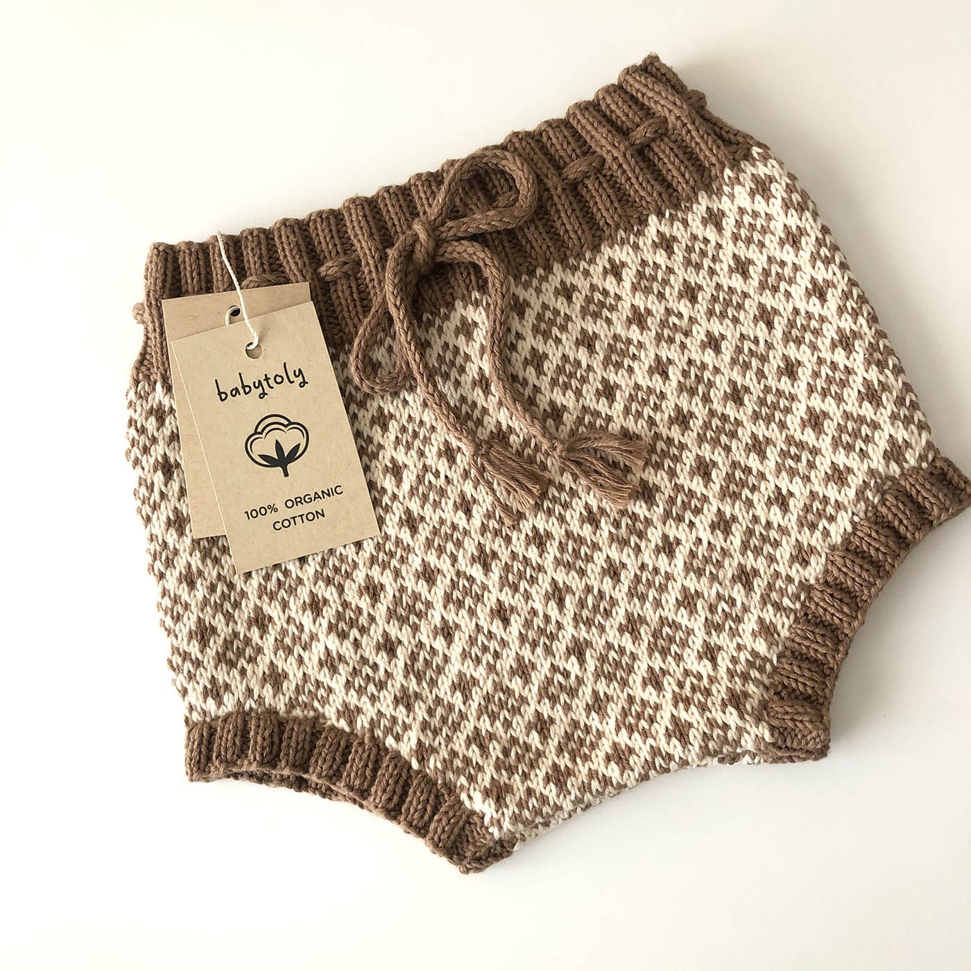 Folk Bloomer, Camel(waist) × Natural(patterns)