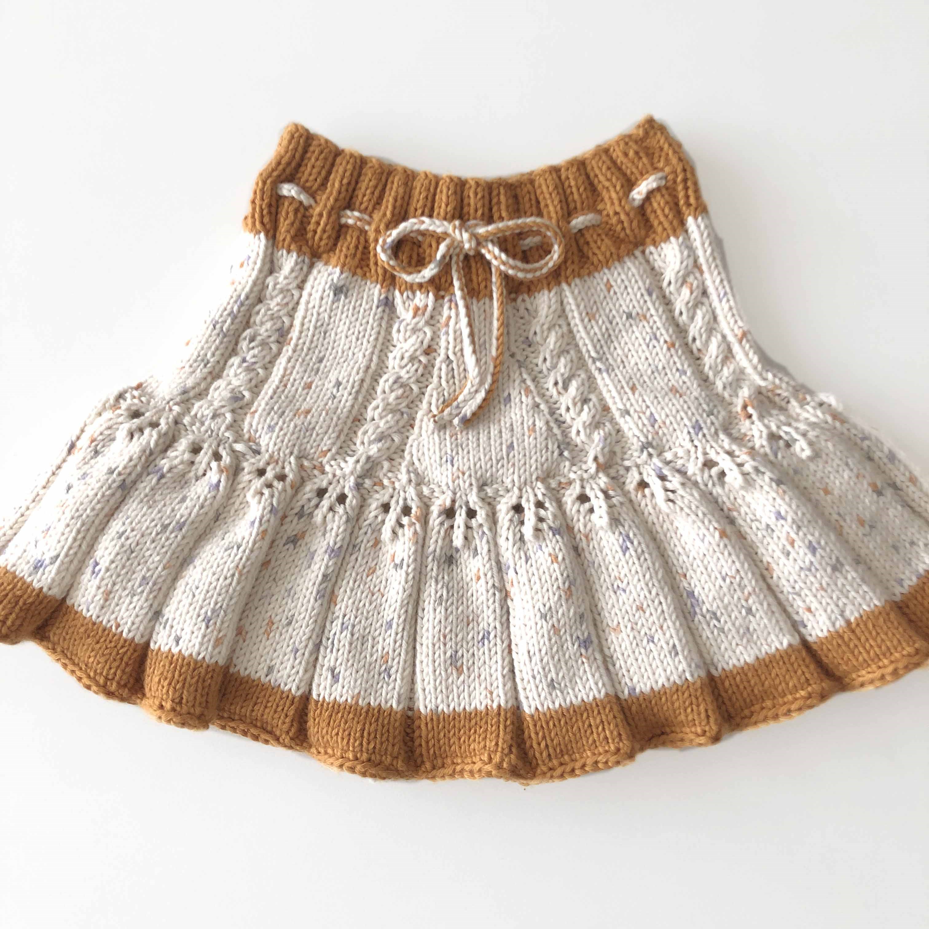 Ivy Skirt / 2 Color,  Exclusive Confetti - Citrus × Golden brown