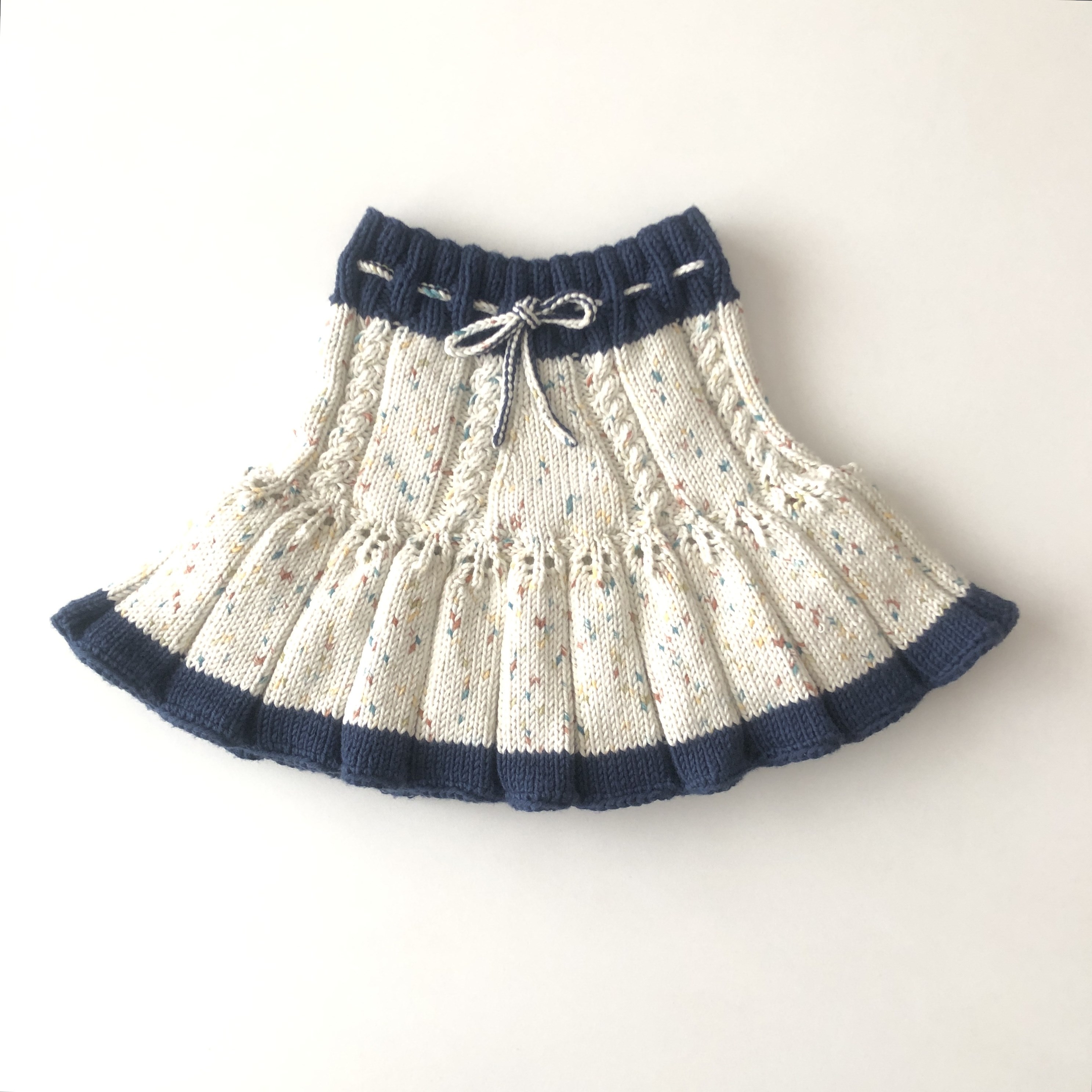 Ivy Skirt / 2 Color,  Exclusive Confetti - Four seasons × Navy