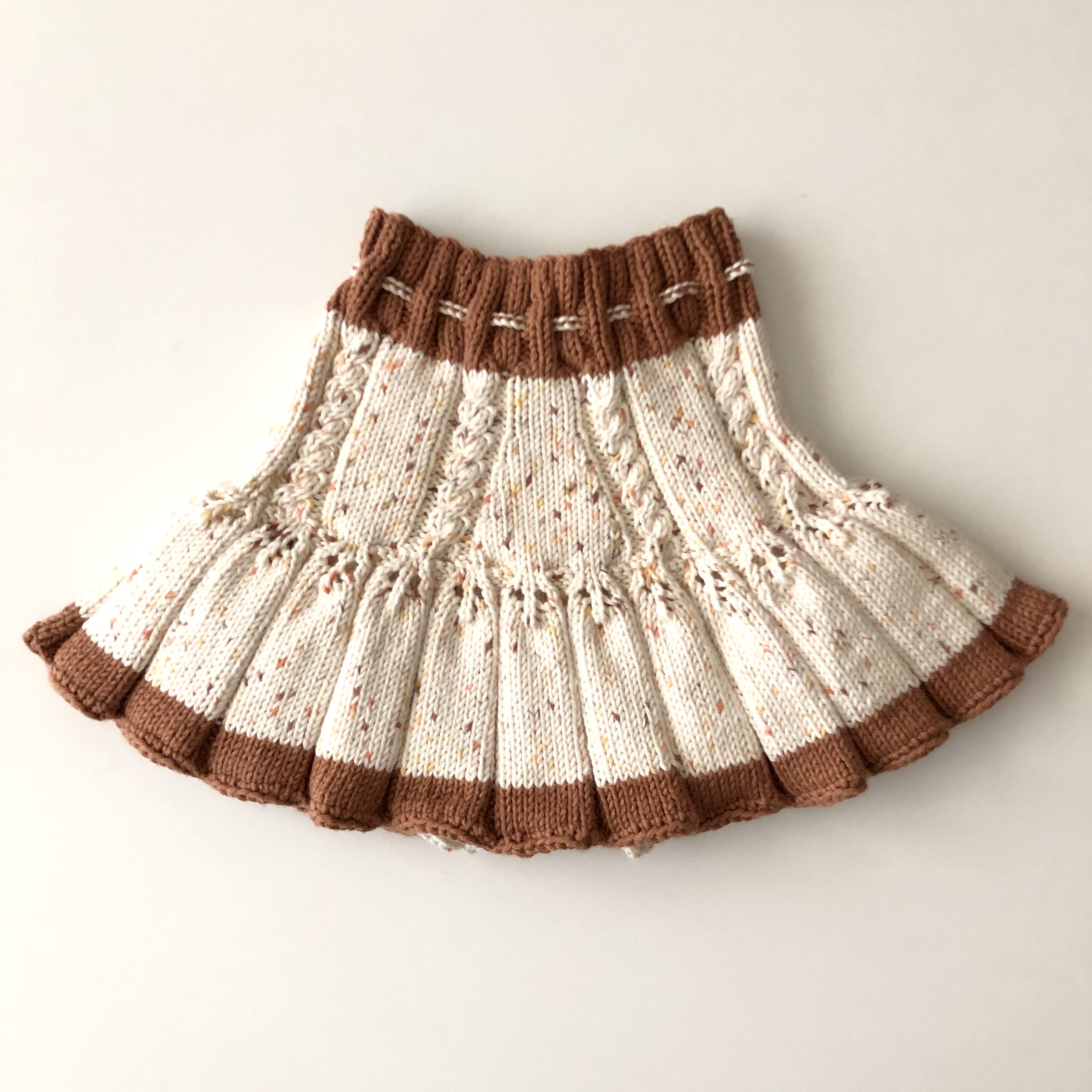 Ivy Skirt / 2 Color,  Exclusive Confetti - Pumpkin spice × Terracotta
