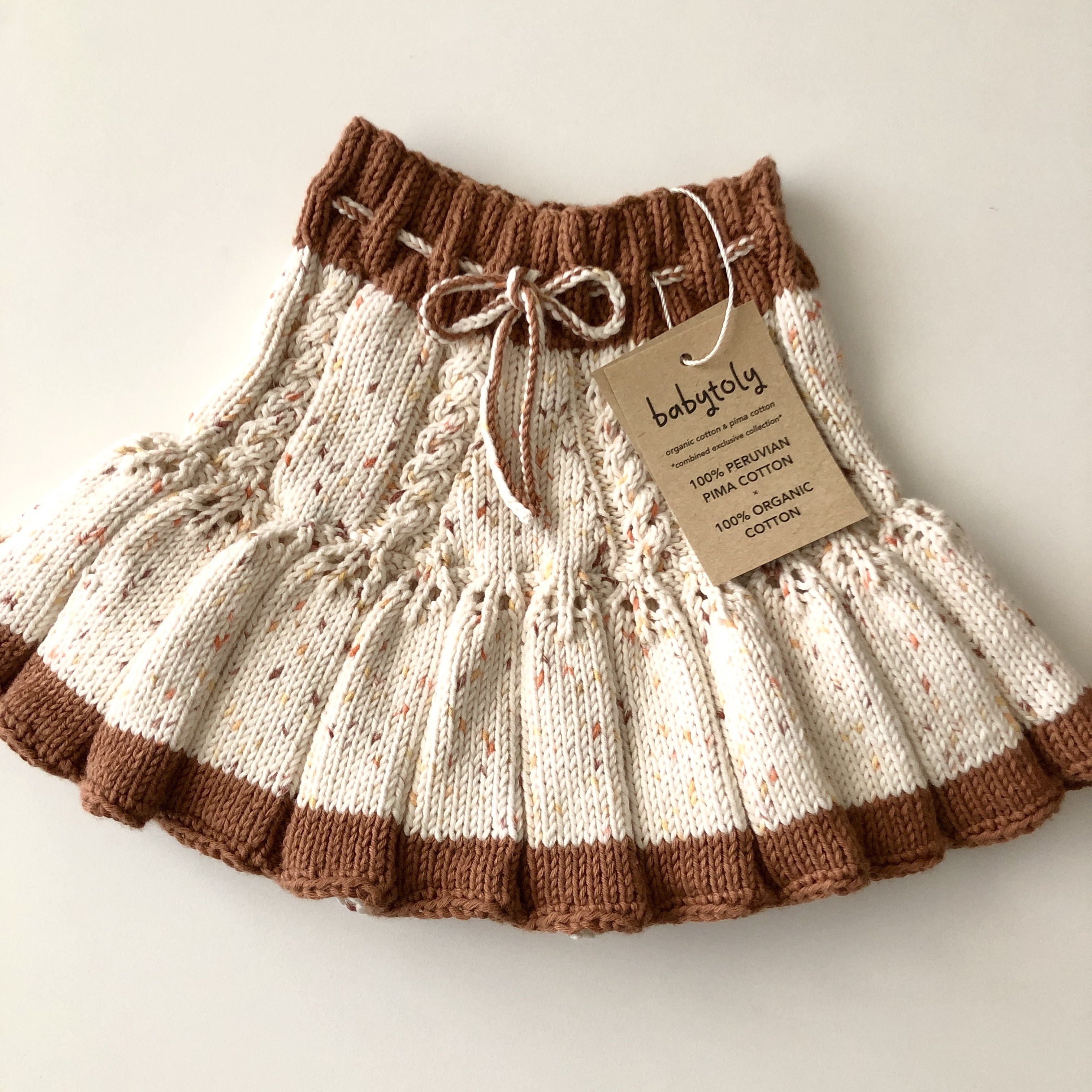 Ivy Skirt / 2 Color,  Exclusive Confetti - Pumpkin spice × Terracotta