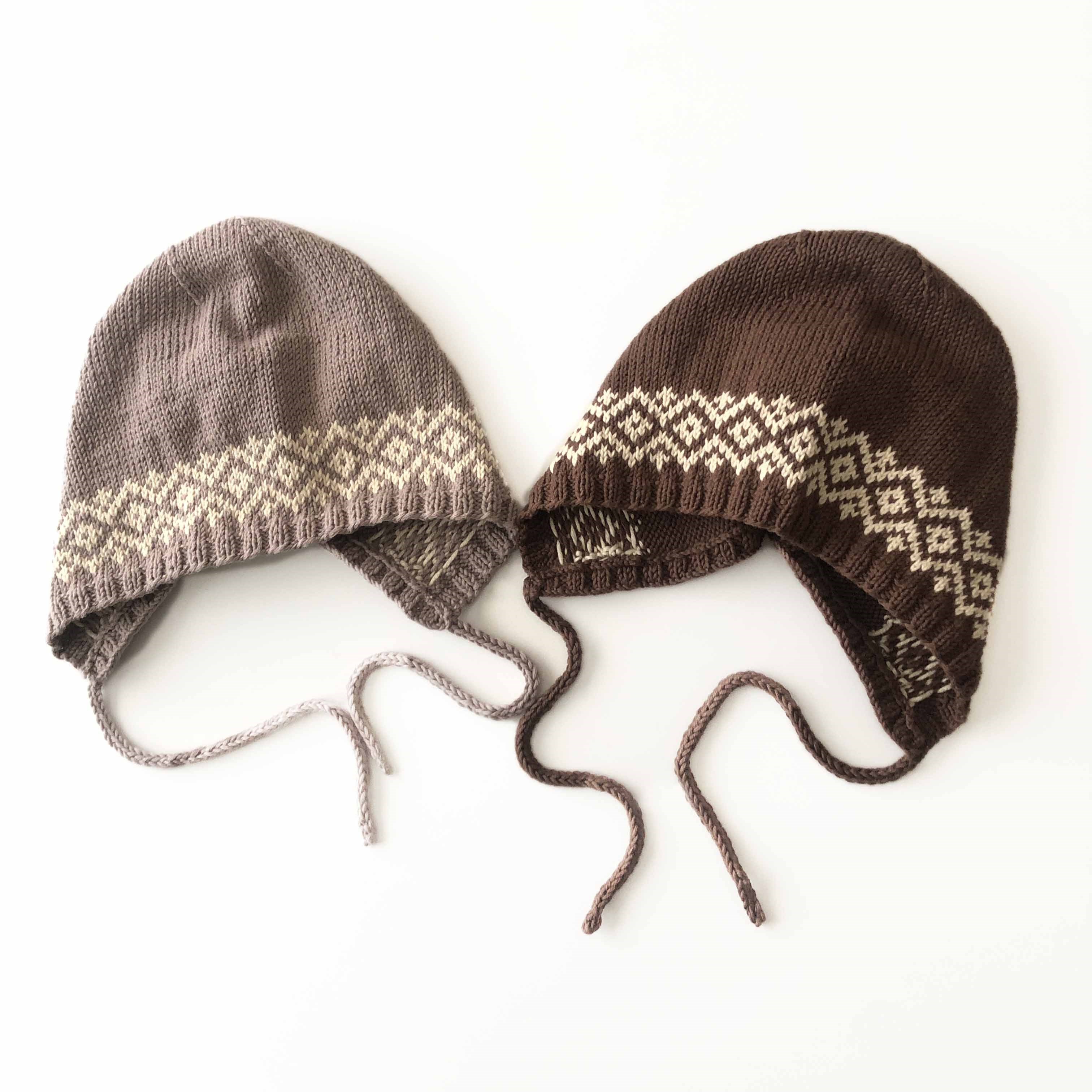 Macadamia Bonnet, Taupe × Natural