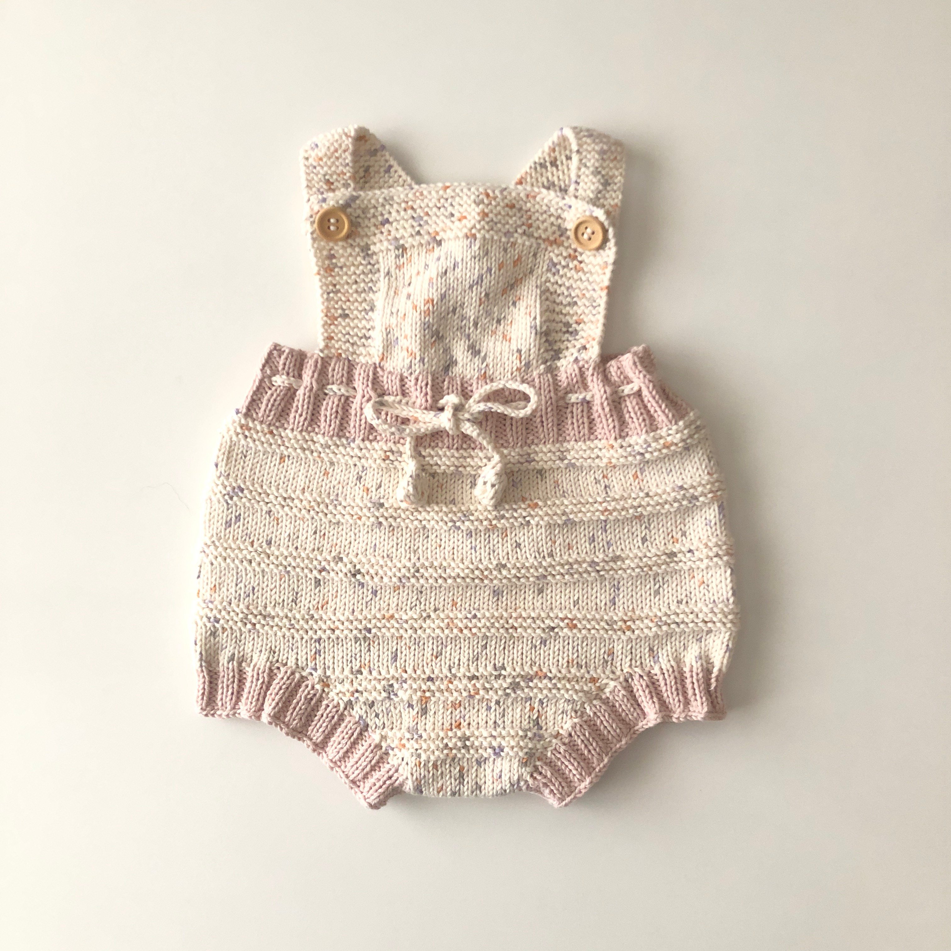 Macaron  Romper, Exclusive Confetti - Citrus × Powder pink 
