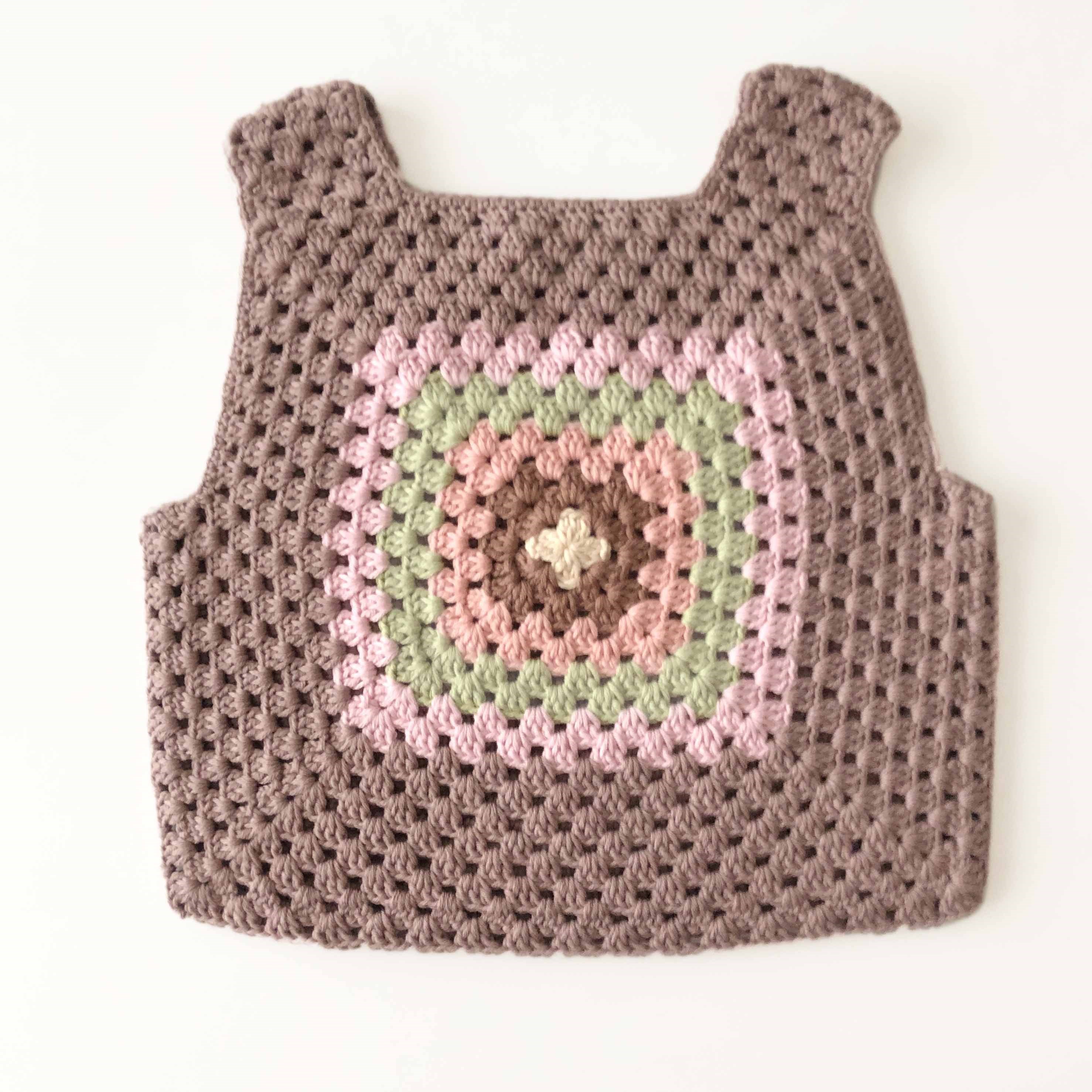 Malinda Crochet Top, Dusty rose Base