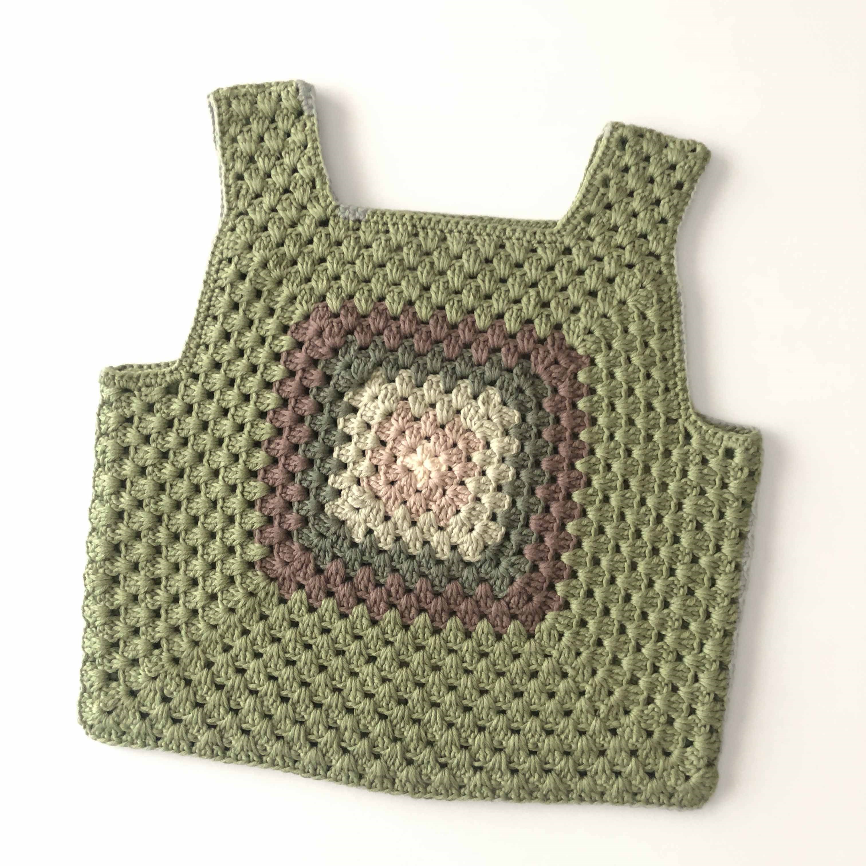 Malinda Crochet Top, Matcha Base