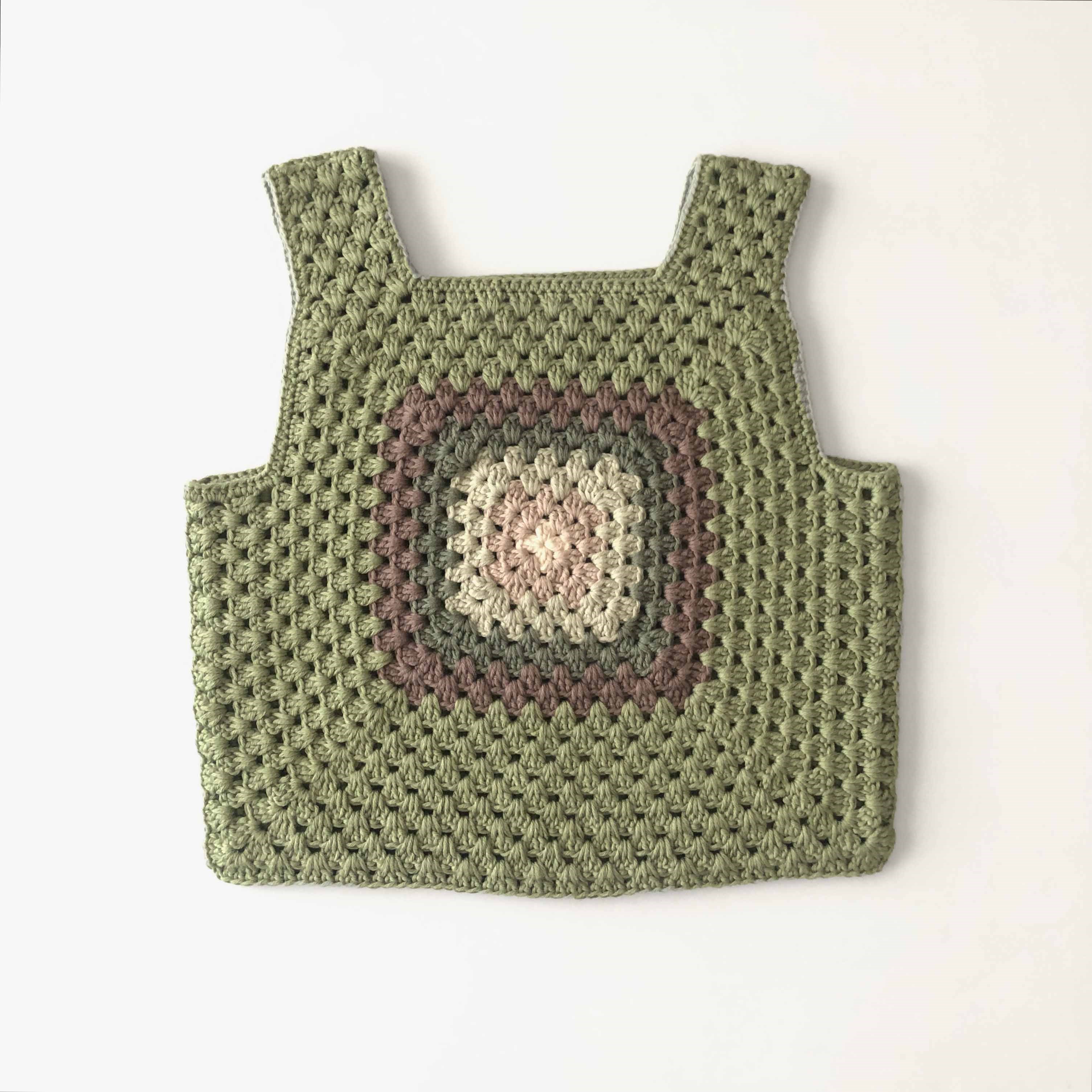 Malinda Crochet Top, Matcha Base