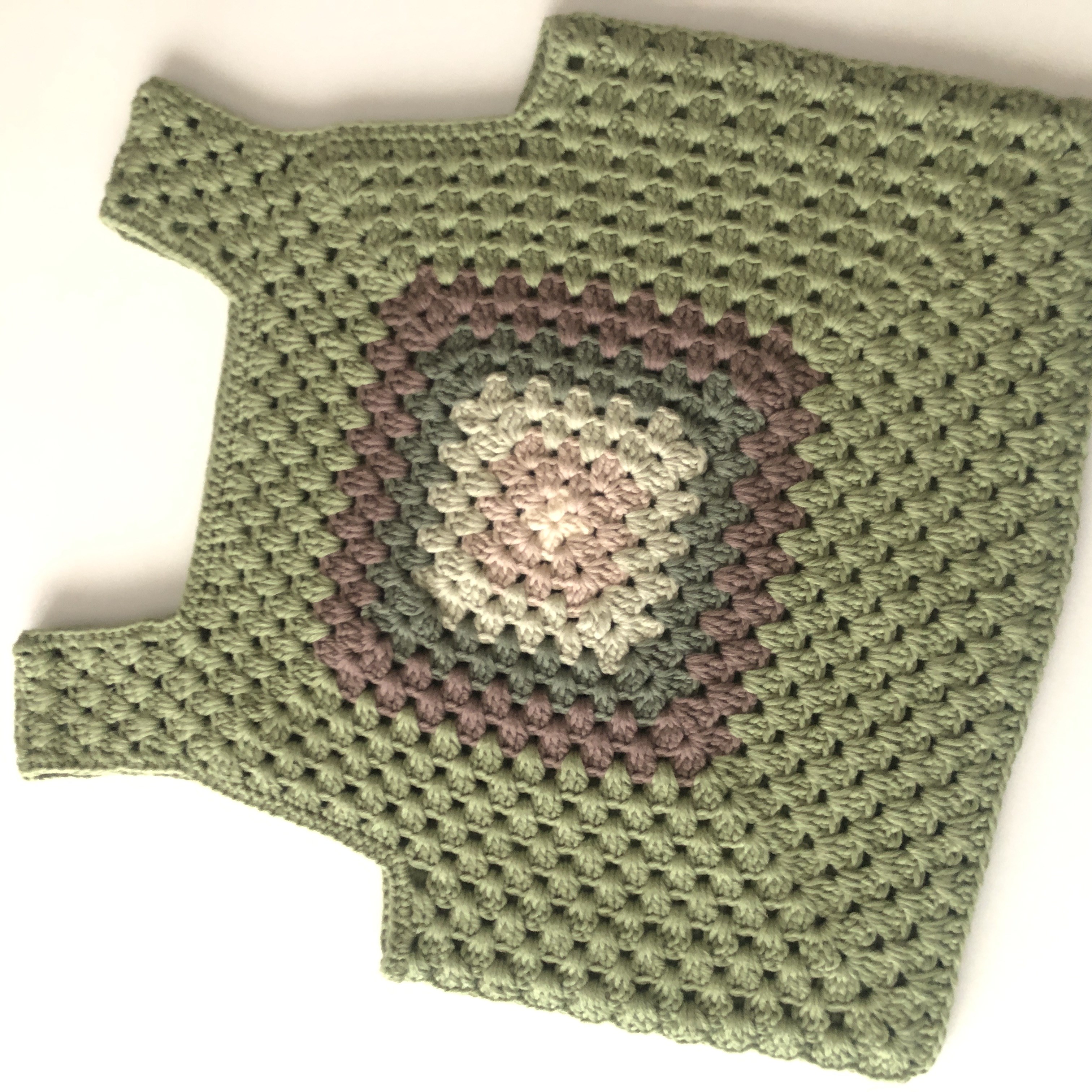 Malinda Crochet Top, Matcha Base