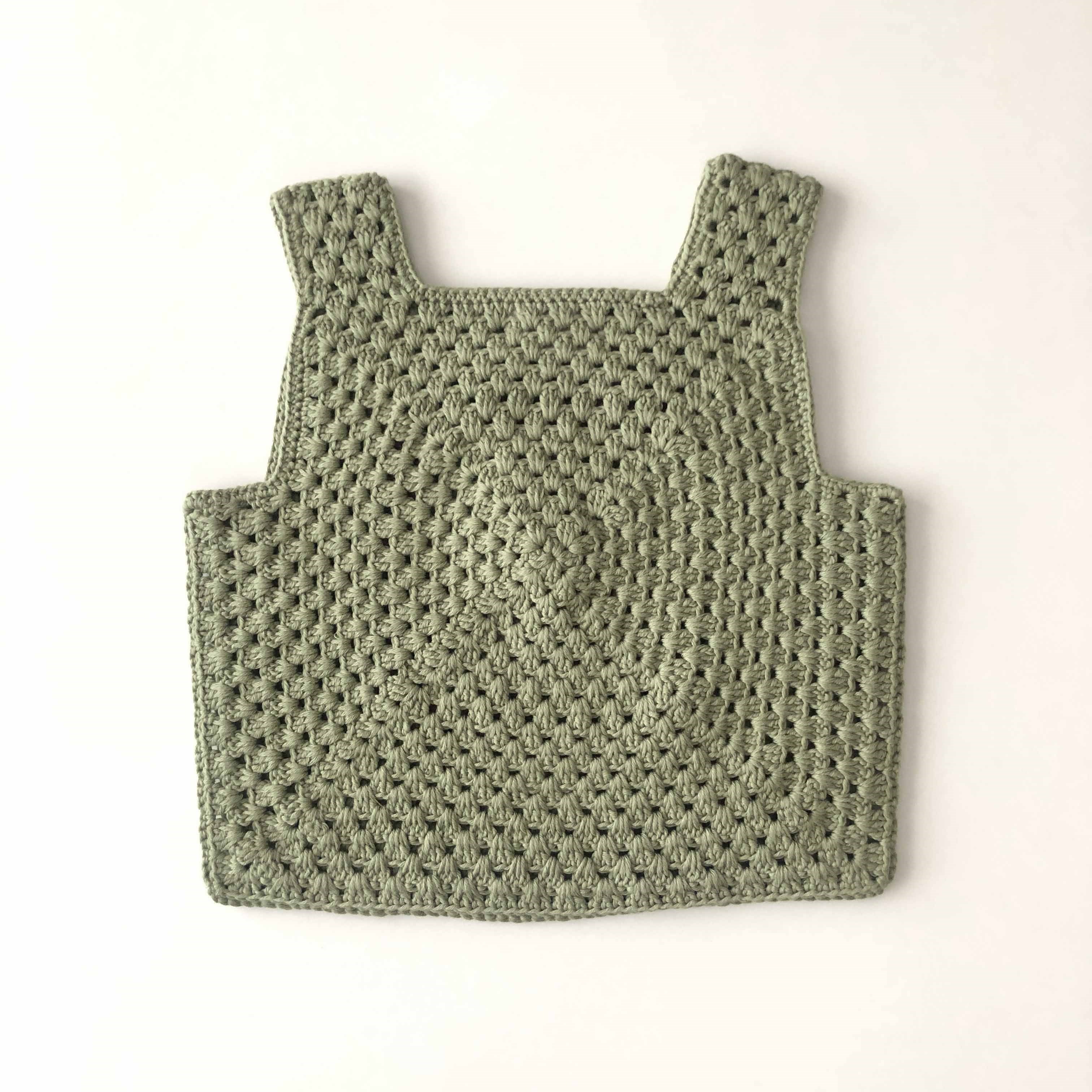 Malinda Crochet Top, Matcha Base
