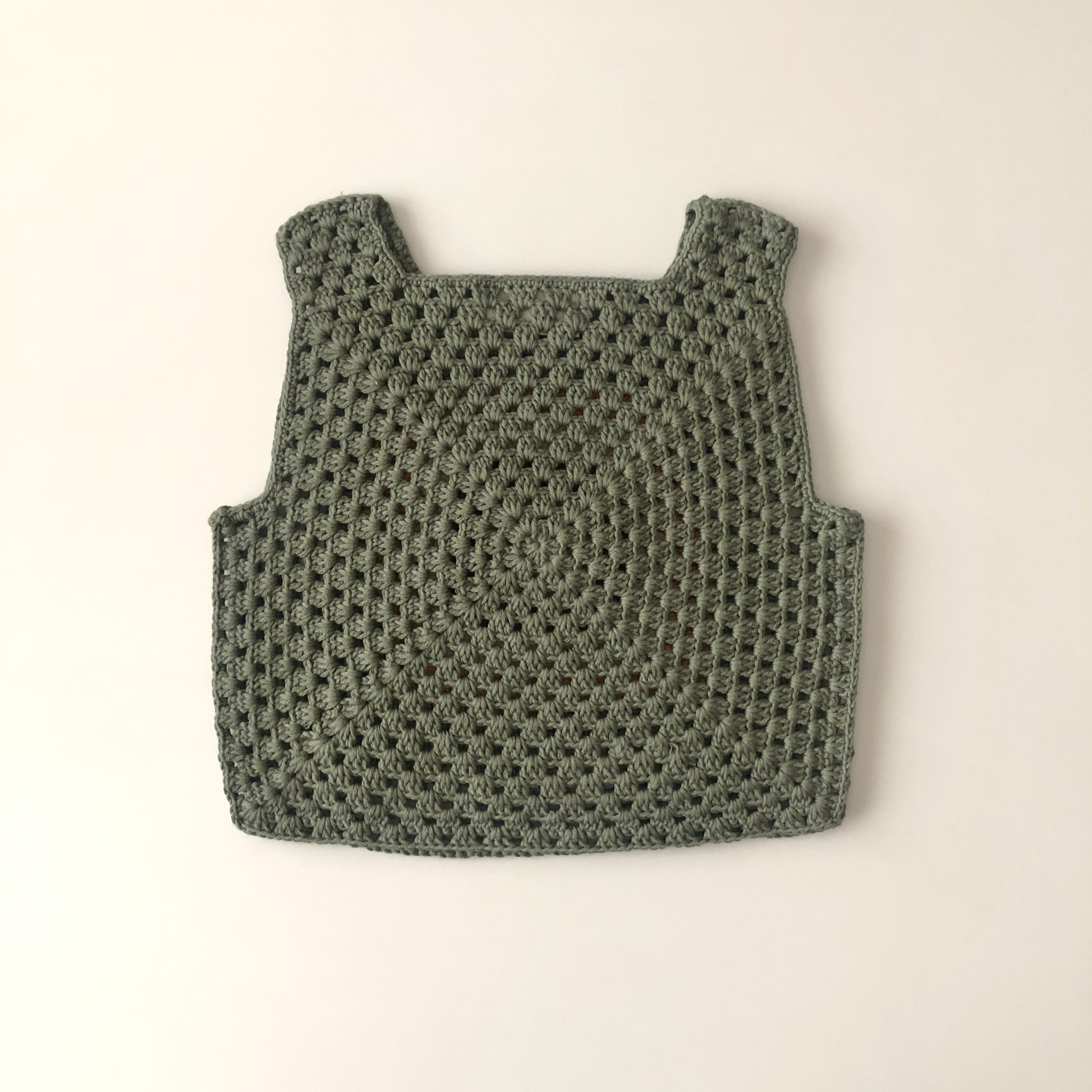Malinda Crochet Top, Sage Base