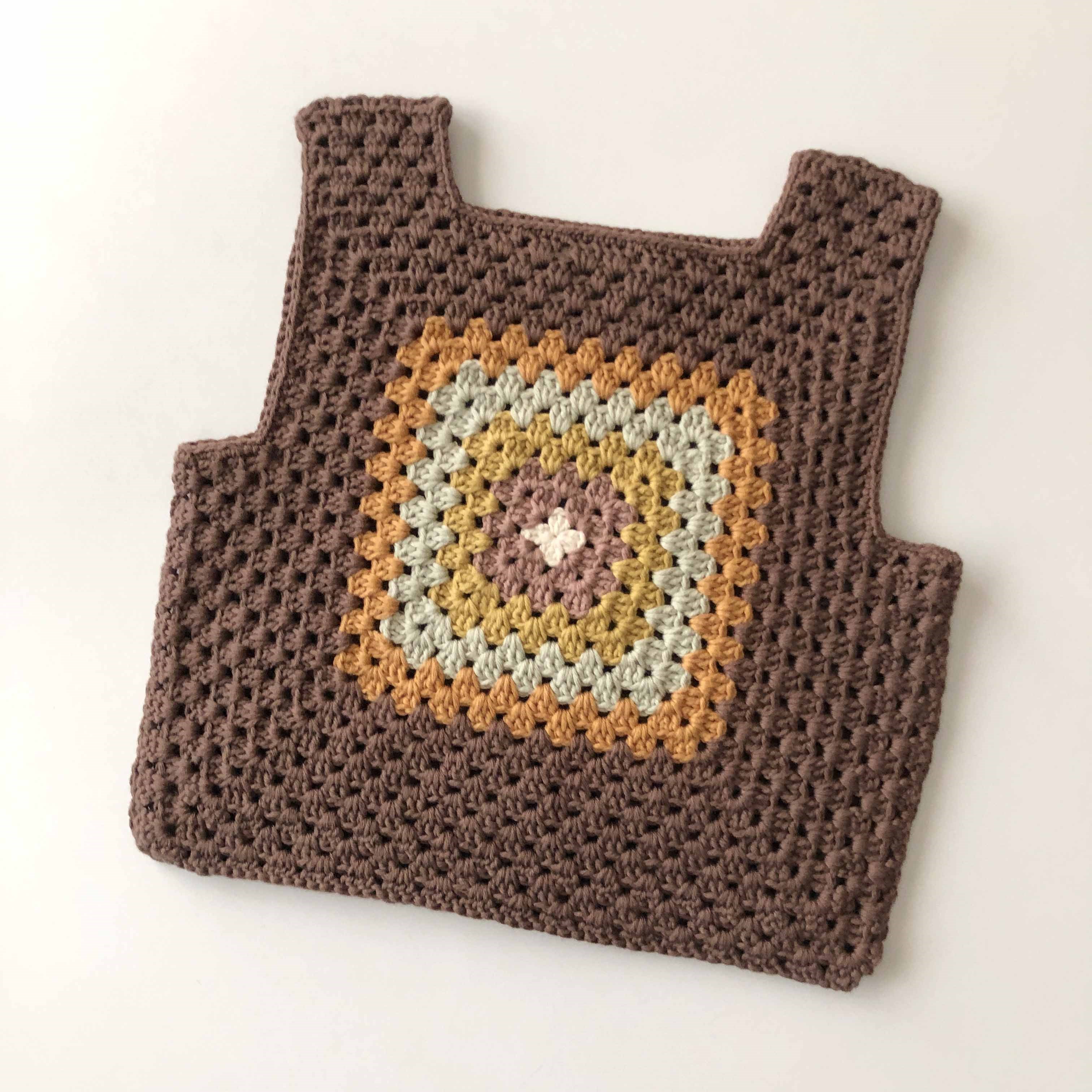 Malinda Crochet Top, Walnut Base