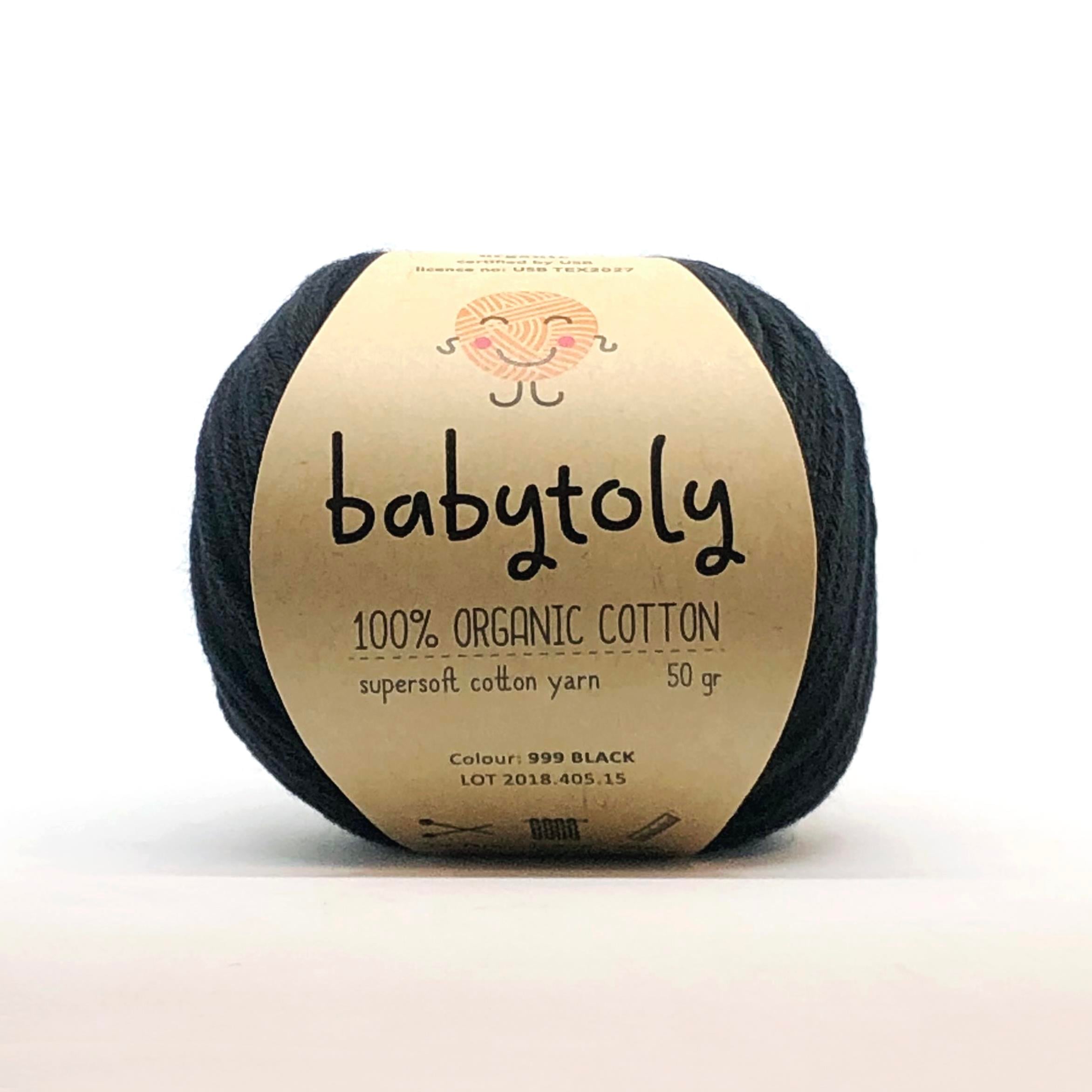 Organic Cotton Yarn - BLACK, 999